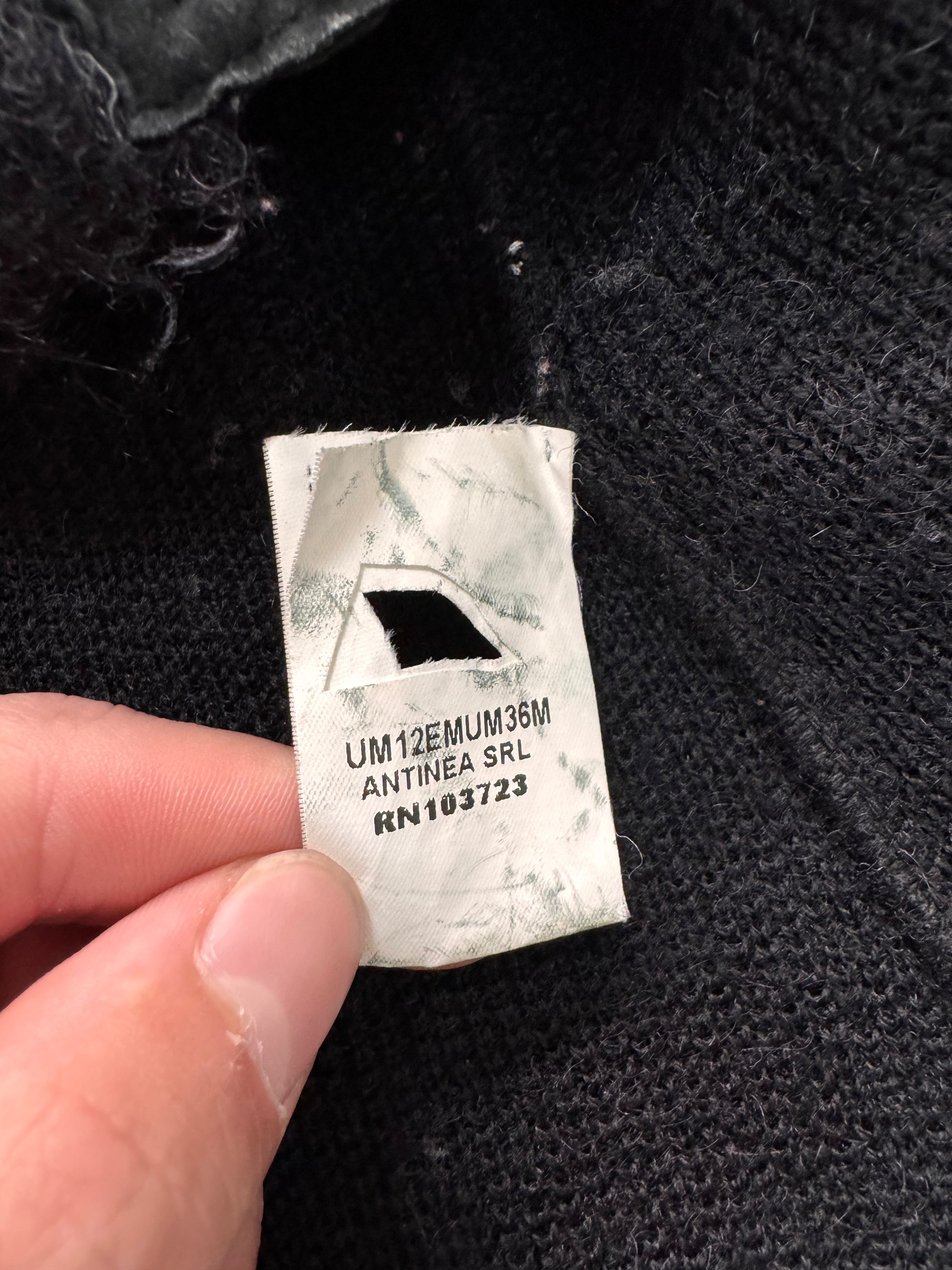 1990s Armani Collezioni Black Black Italian Mohair Cardigan