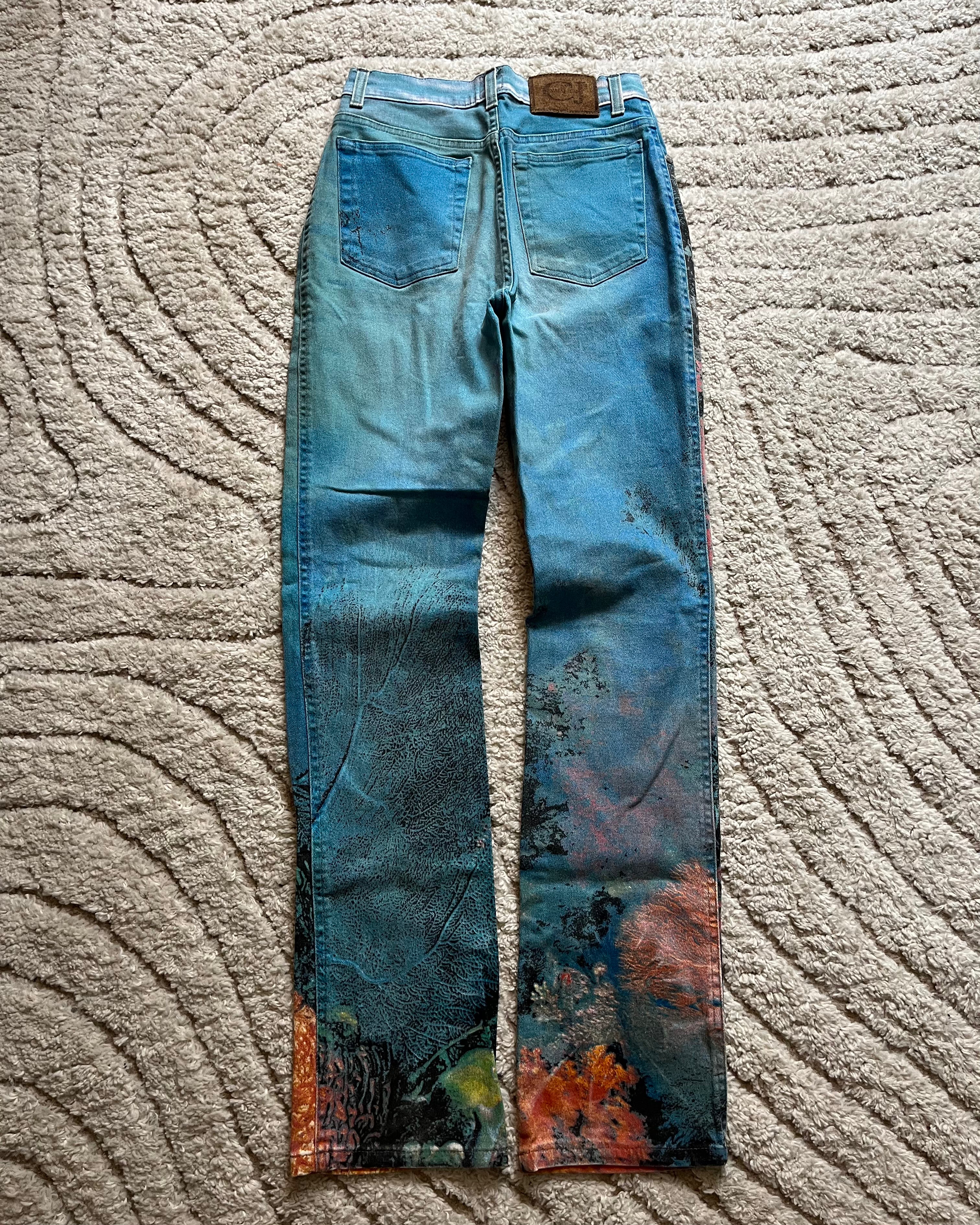 SS98 Cavalli Renaissance 海洋珊瑚色长裤 (XS) 