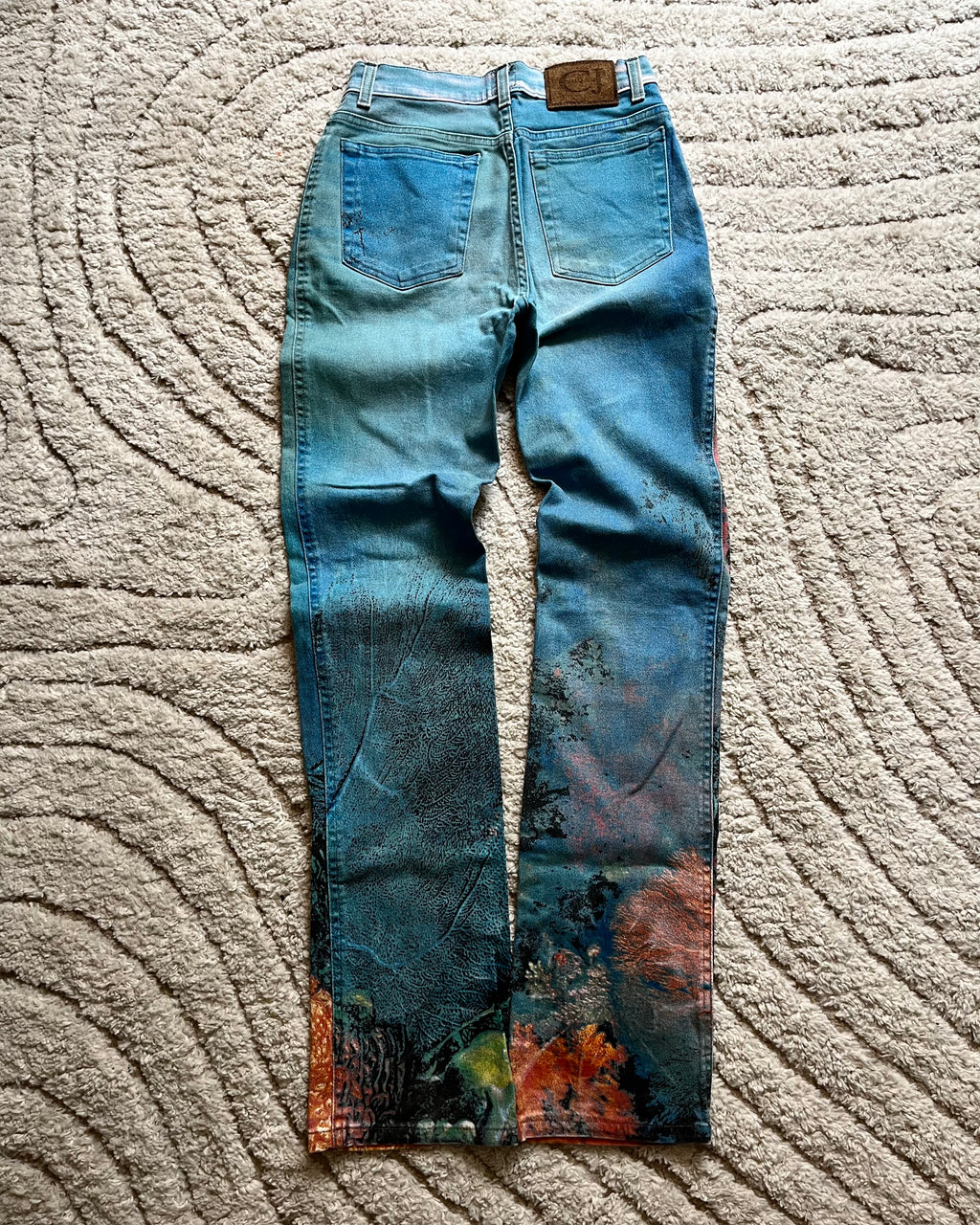 SS98 Cavalli Renaissance 海洋珊瑚色长裤 (XS) 