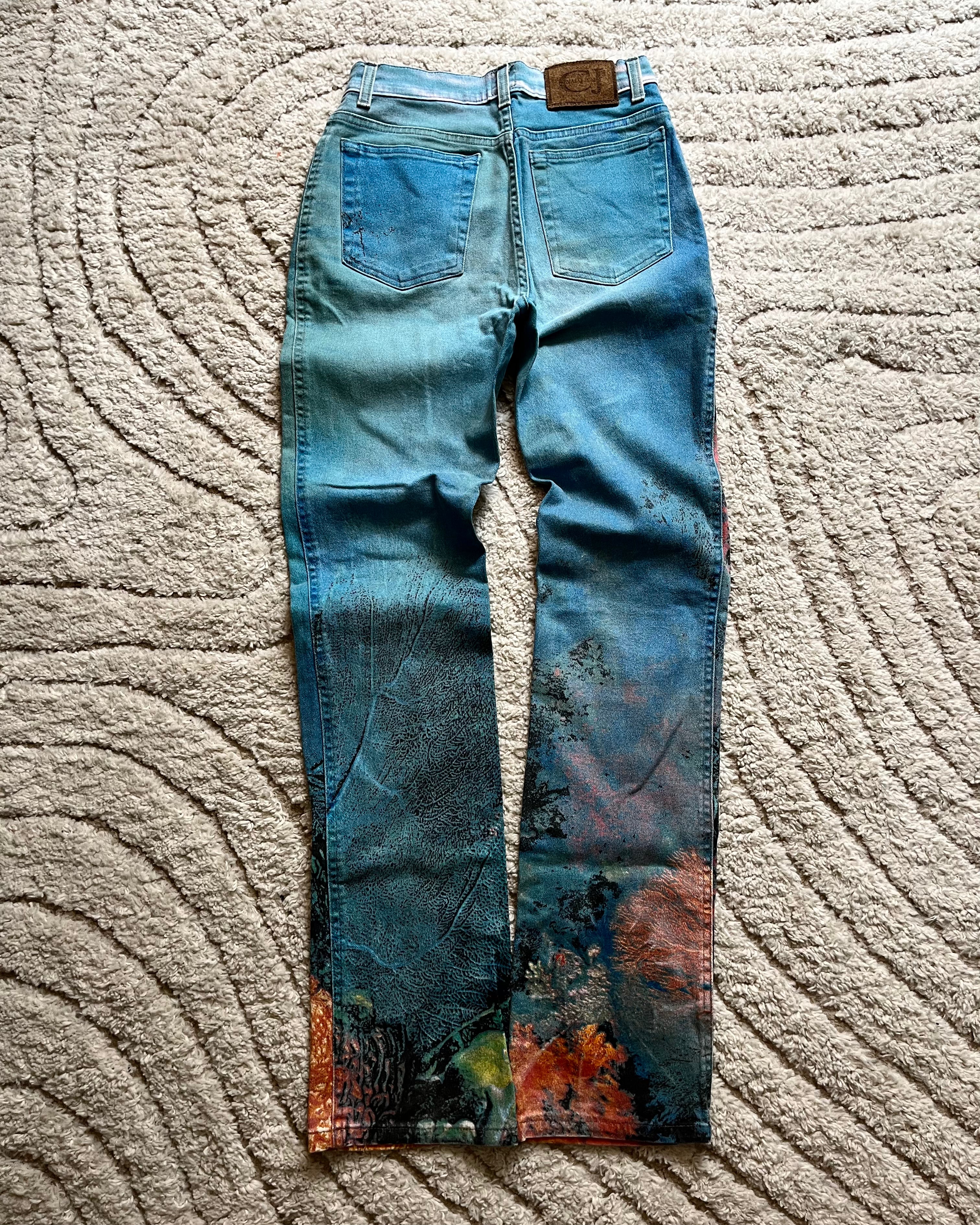 SS98 Cavalli Renaissance 海洋珊瑚色长裤 (XS) 
