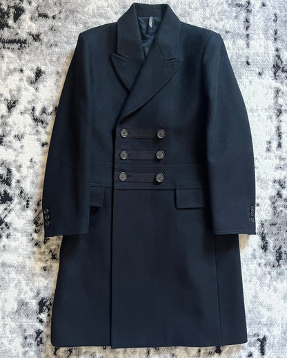 AW06 Dior by Hedi Slimane 'These Grey Days' Double-Breasted Coat (S/M)