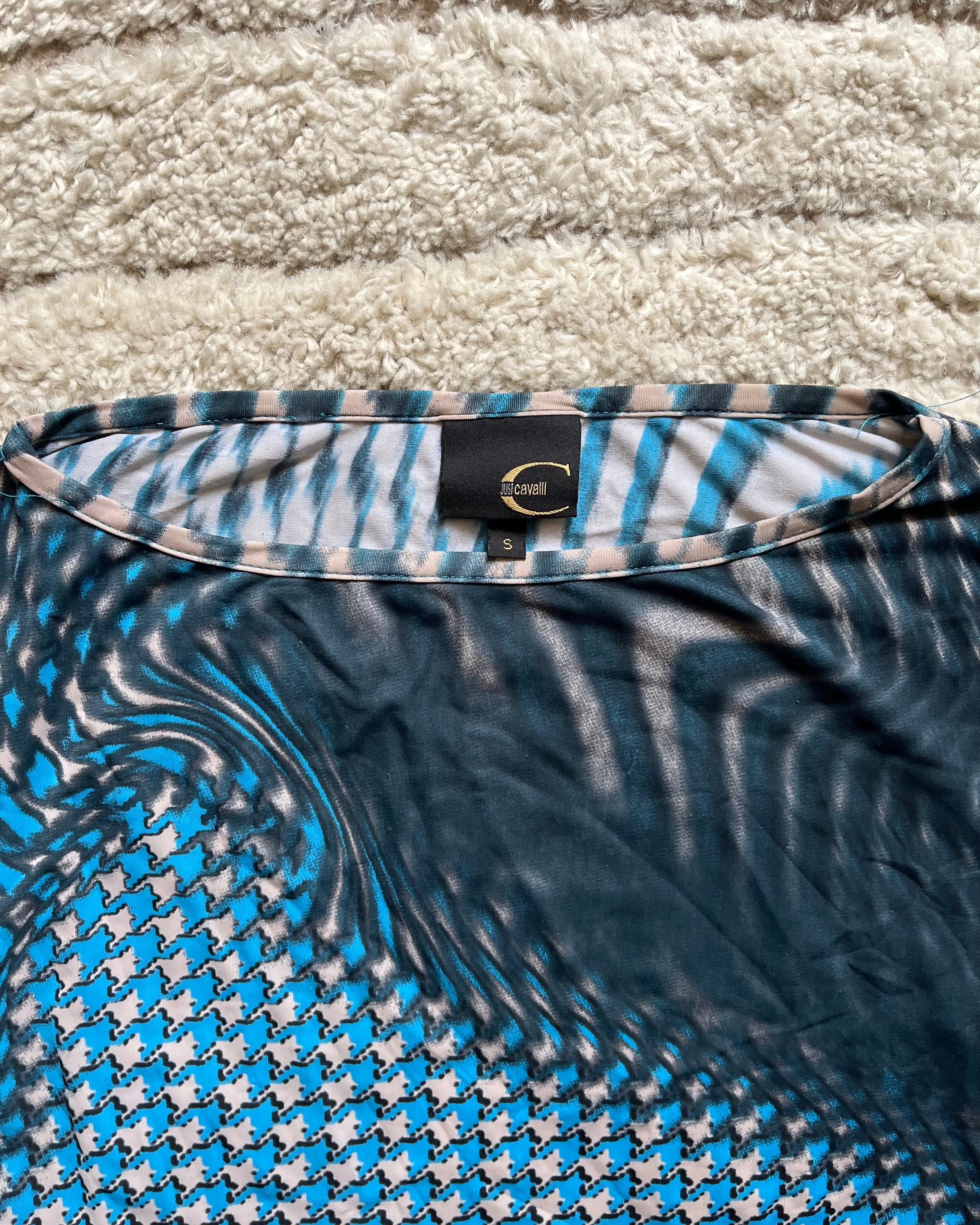 SS01 Psychadelic pixel Cavalli Mesh top