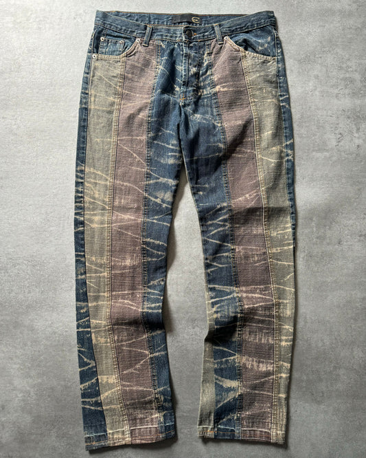 2000s Cavalli Rustic Faded Tones Denim (M/L)