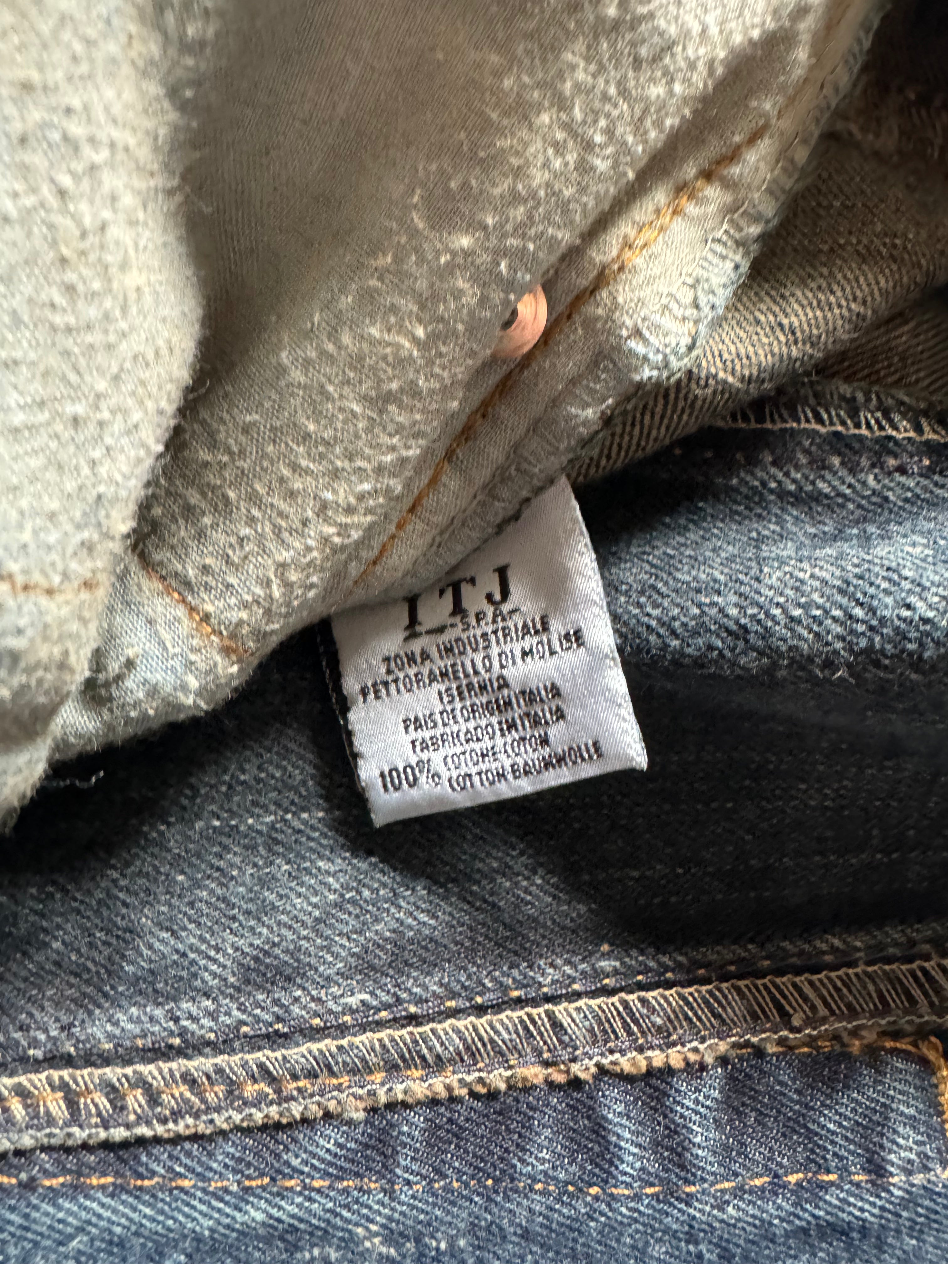 2000s Cavalli Rustic Faded Tones Denim Jeans