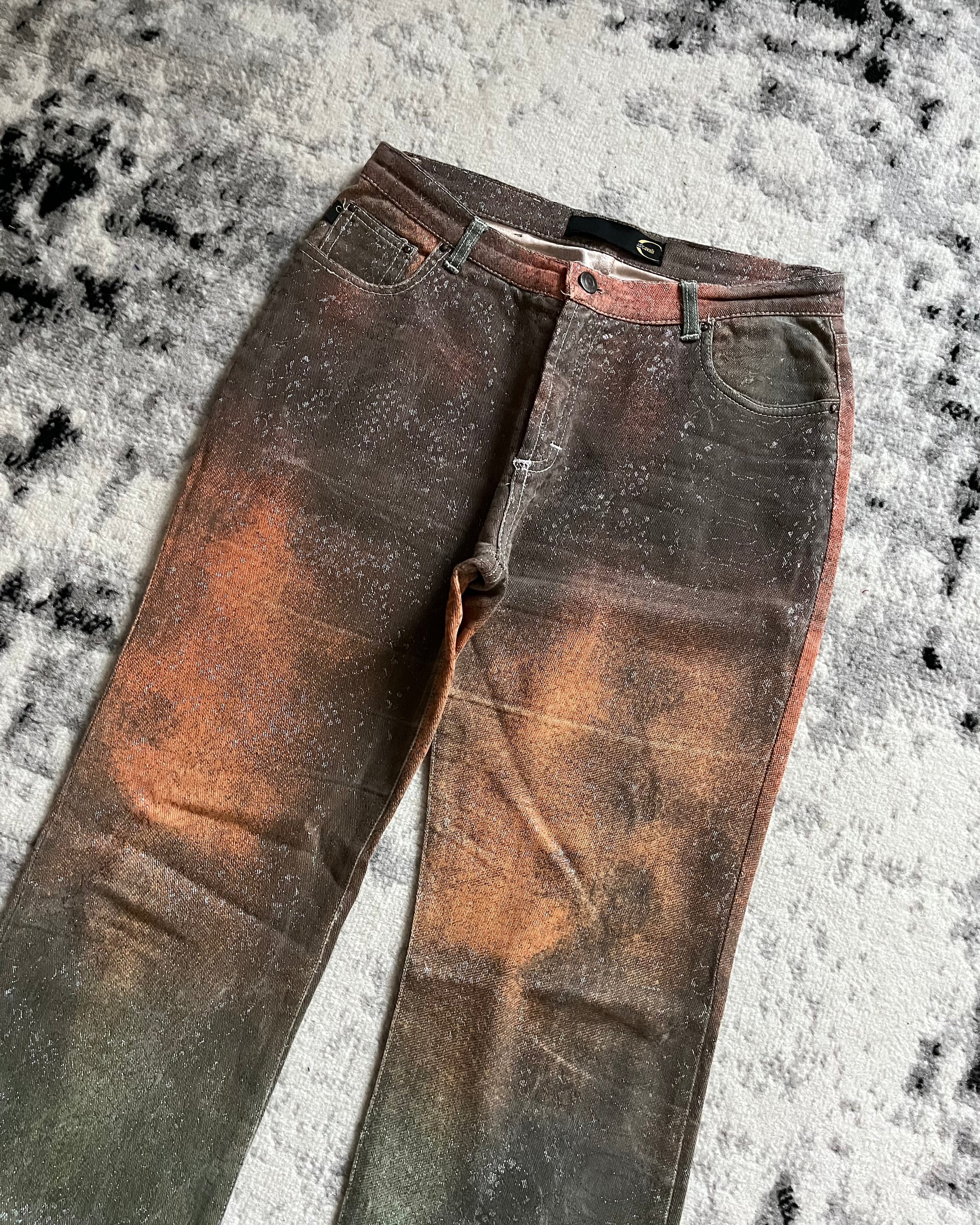 2000s Cavalli Seductive Ombre Multicolored Pants