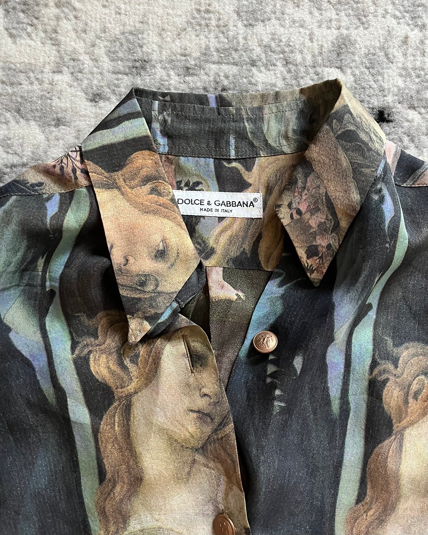 FW96 Dolce & Gabbana Renaissance Silk Shirt (XL)