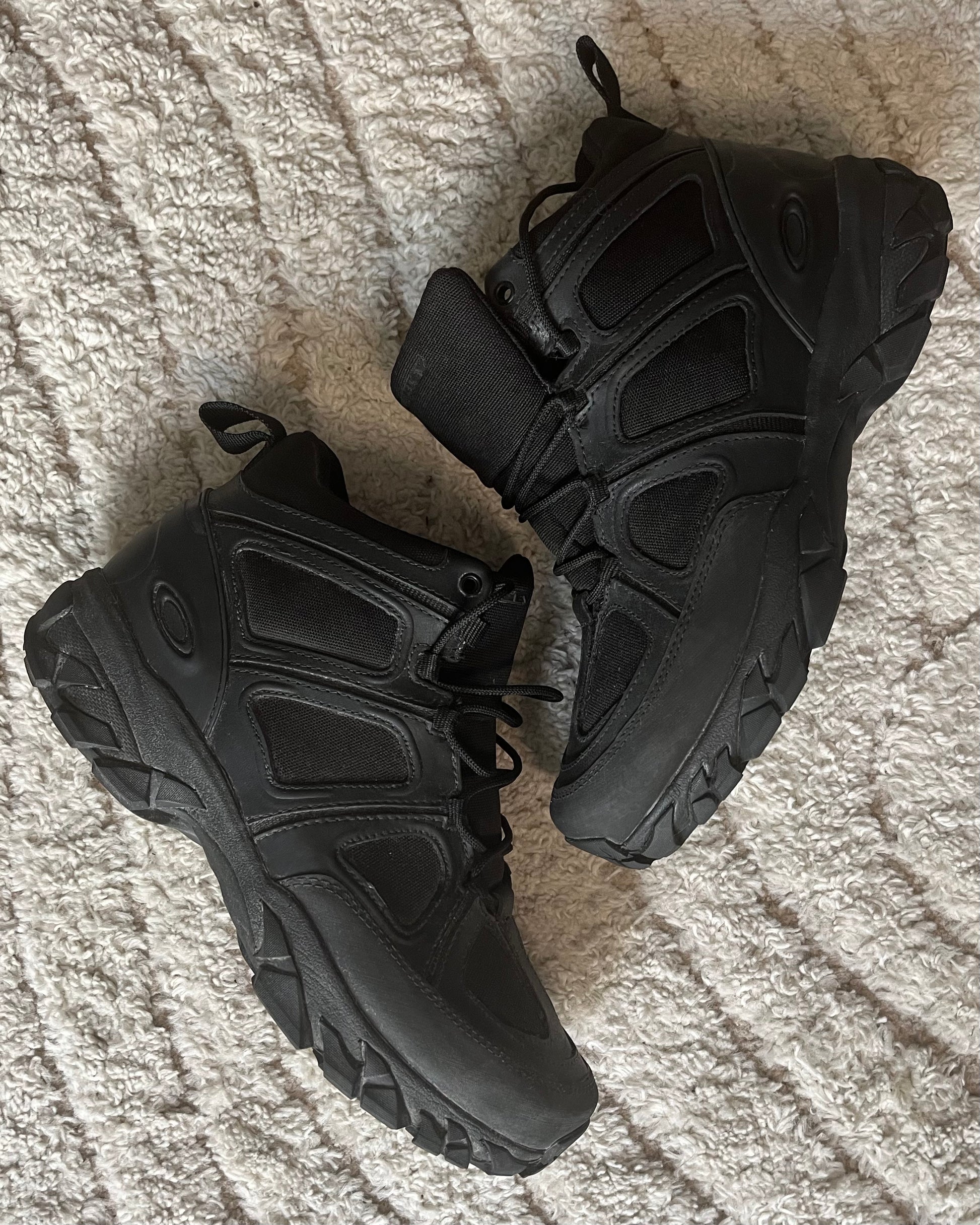 00s Oakley Black Combat Boots 43