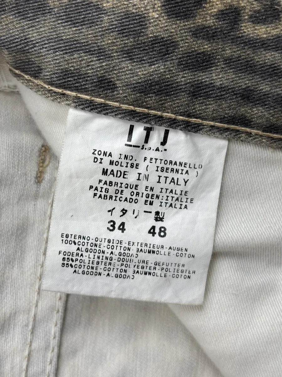 2000s Cavalli Beige Leopard Print Pants OvXVwQuW 10