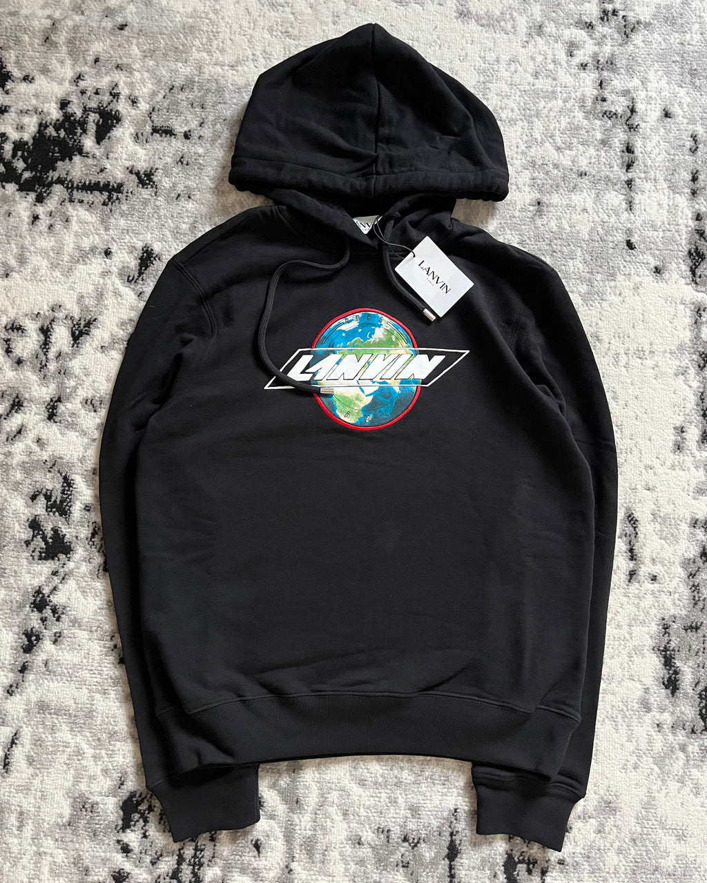 Lanvin Logo Printed Planet Hoodie