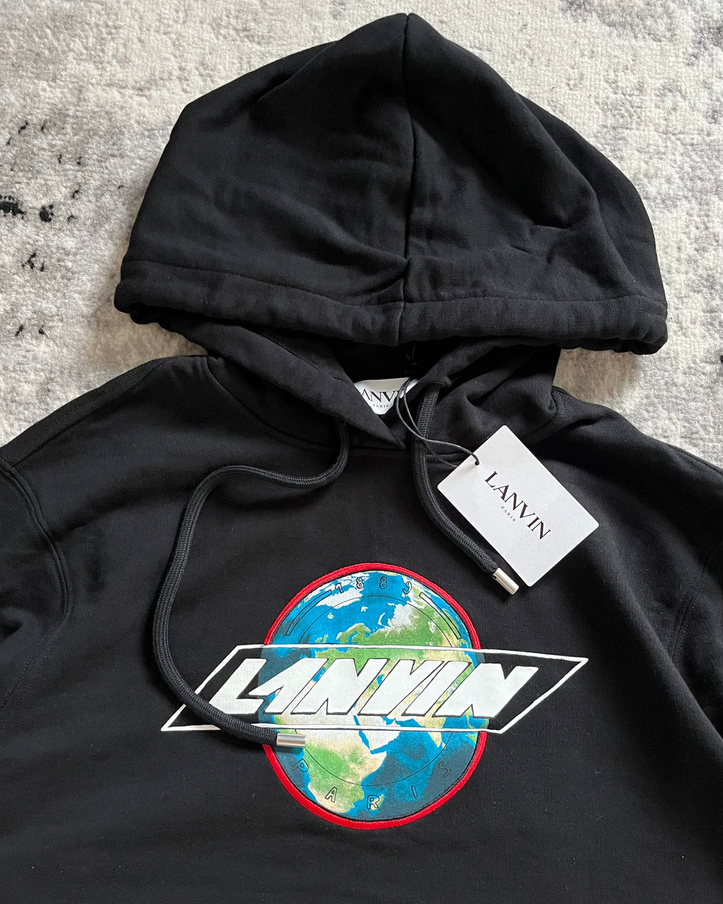Lanvin Logo Printed Planet Hoodie