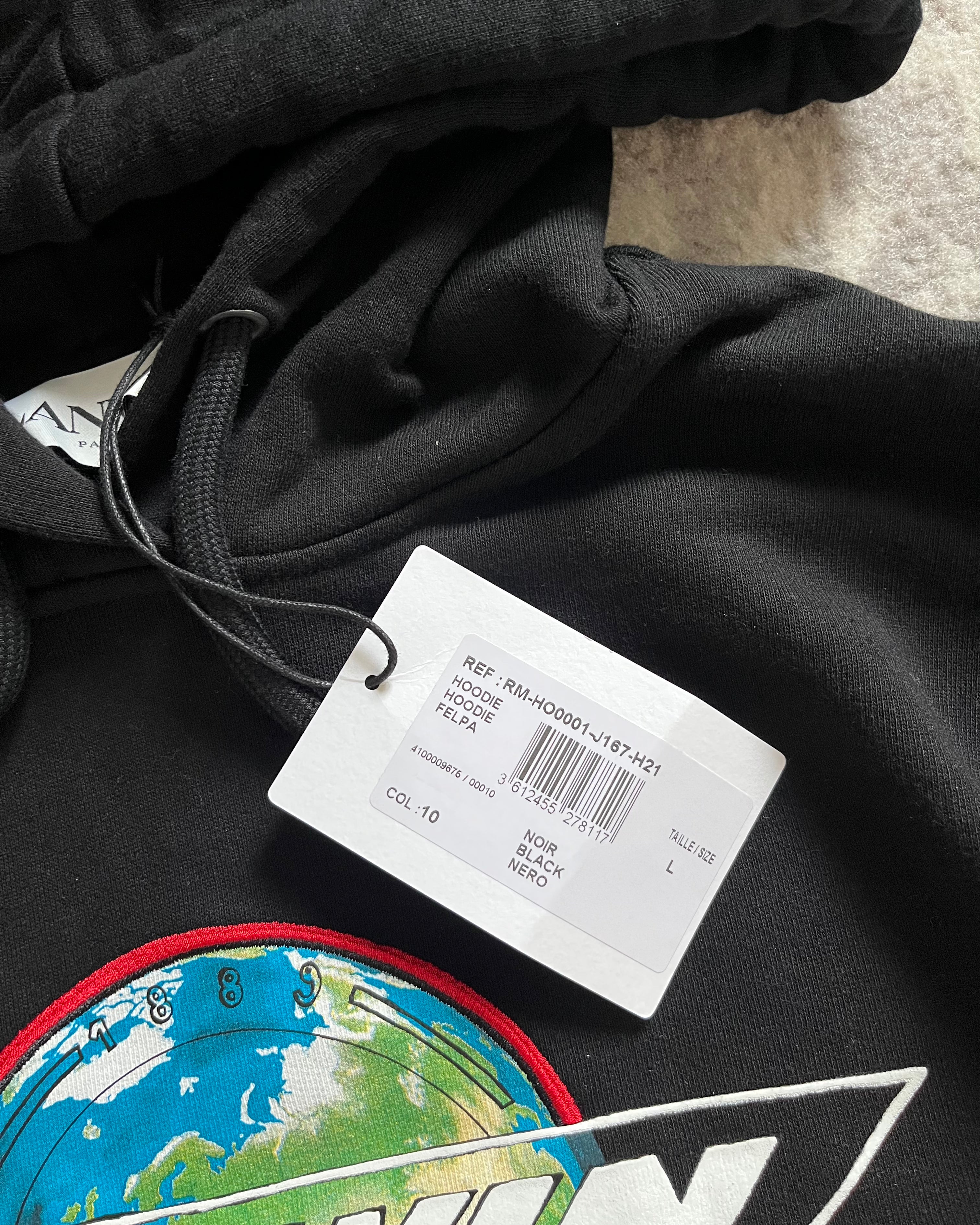 Lanvin Logo Printed Planet Hoodie