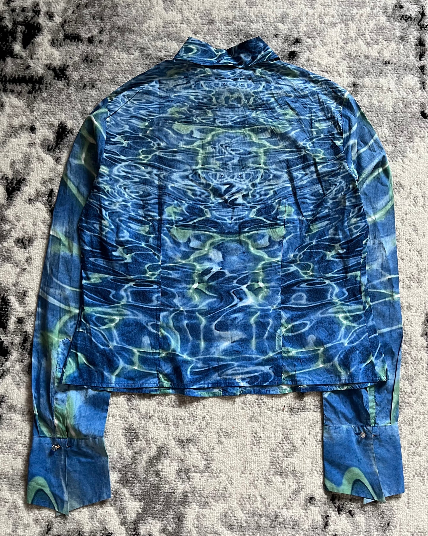 SS01 Just Cavalli 蓝色海浪衬衫 (XS/S)