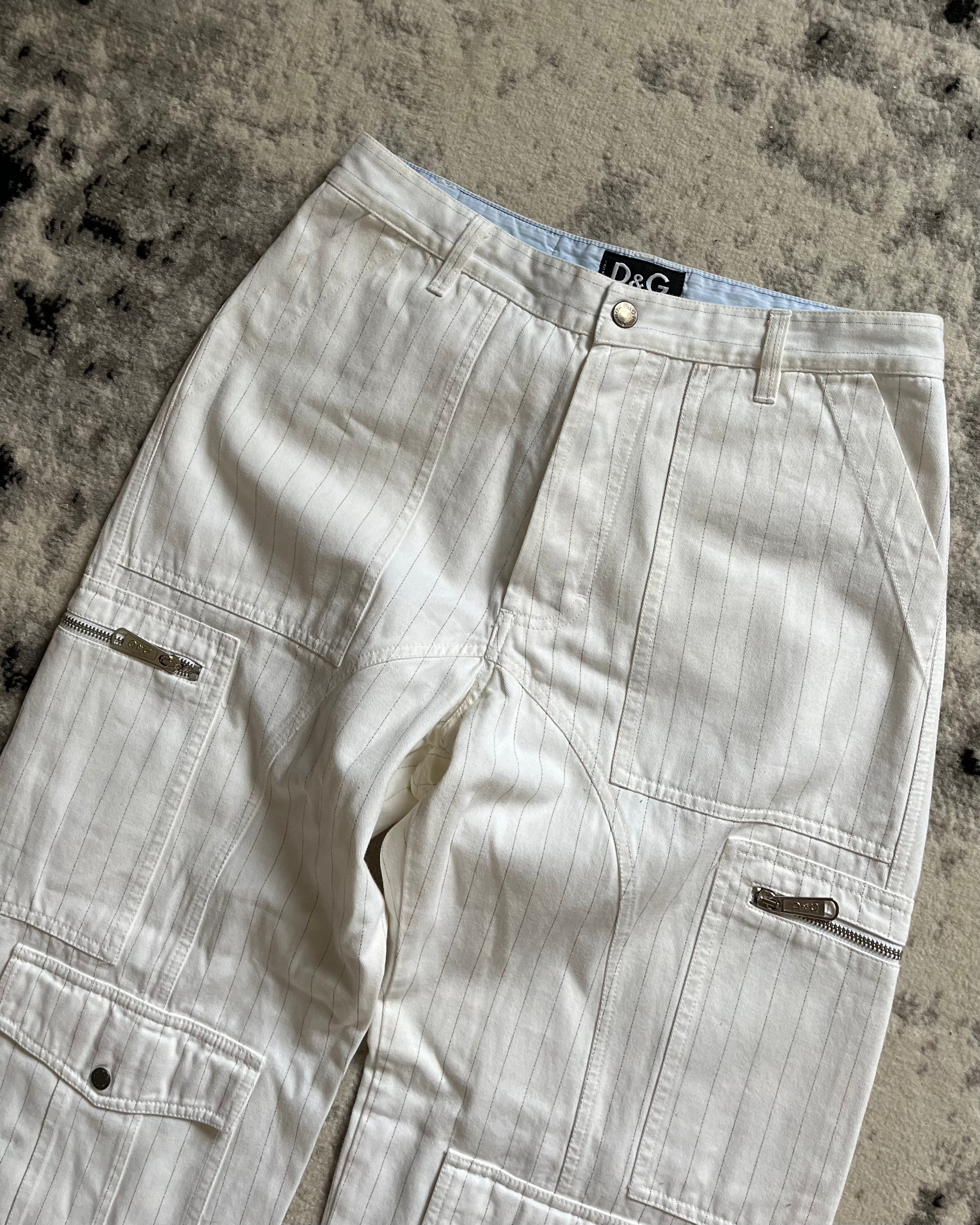 AW04 Dolce &amp; Gabbana 实用工装白裤 (M)