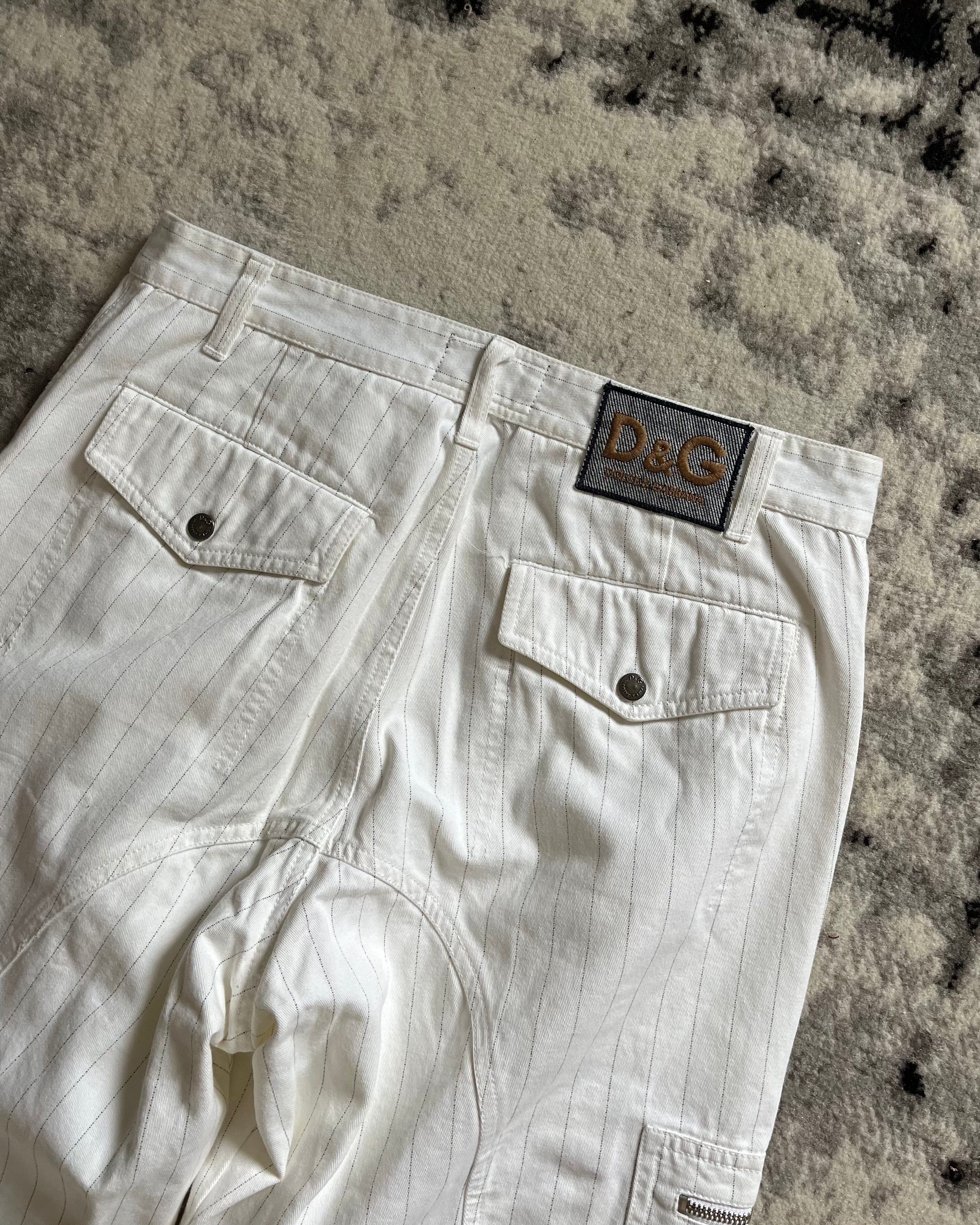 AW04 Dolce &amp; Gabbana 实用工装白裤 (M)