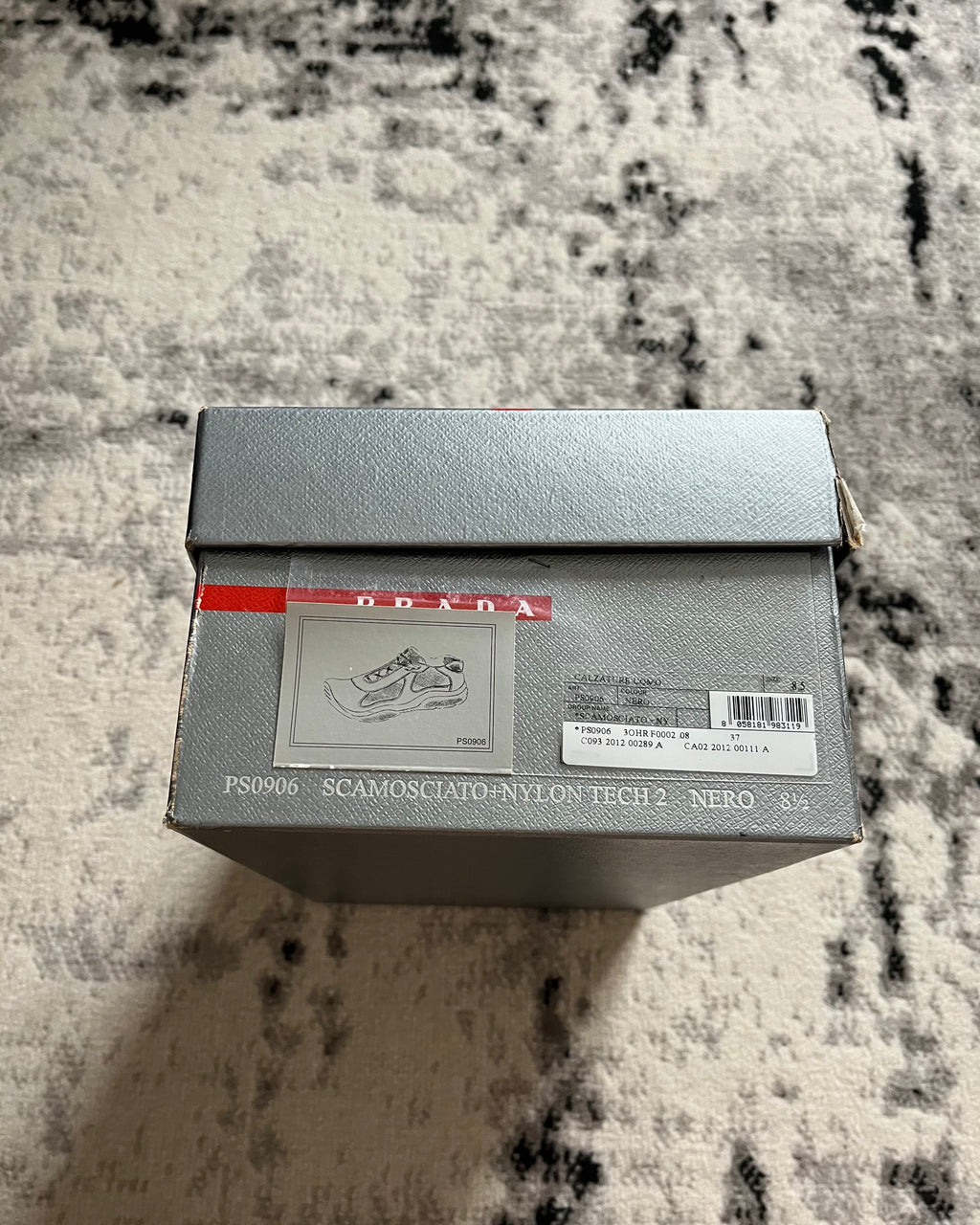 Prada America's Cup Hybrid Suede Black Shoes (44eu/10us)