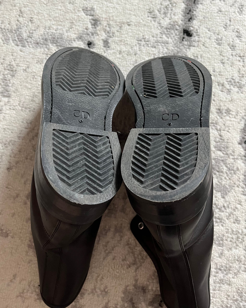 AW14 Christian Dior Combat Black Leather Boots (41eu/8us)