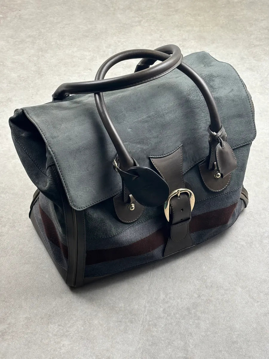AW2011 Gucci Grey Wool Striped Handle Bag by Frida Giannini LSAJVXhS 4