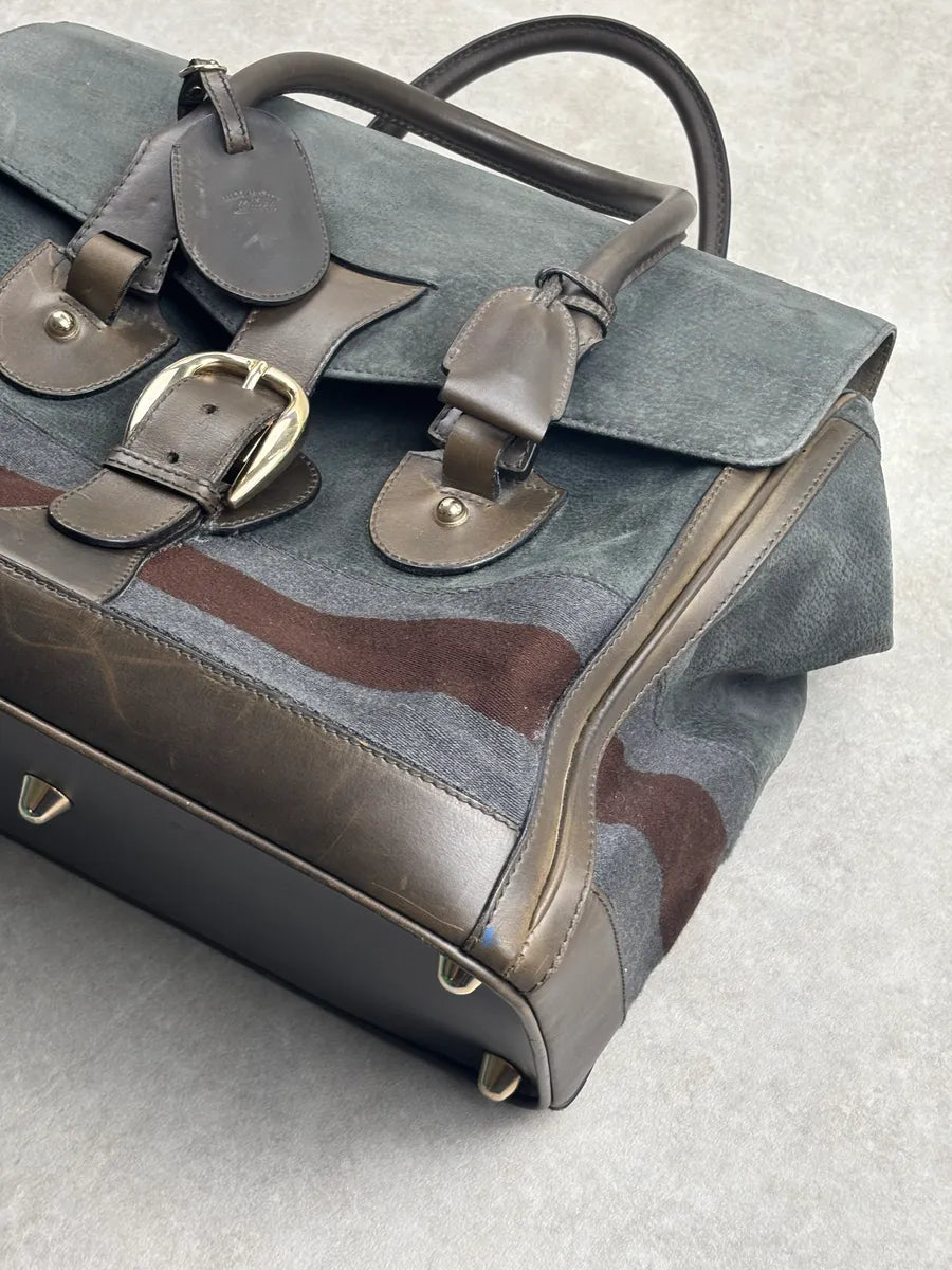 AW2011 Gucci Grey Wool Striped Handle Bag by Frida Giannini LSAJVXhS 5