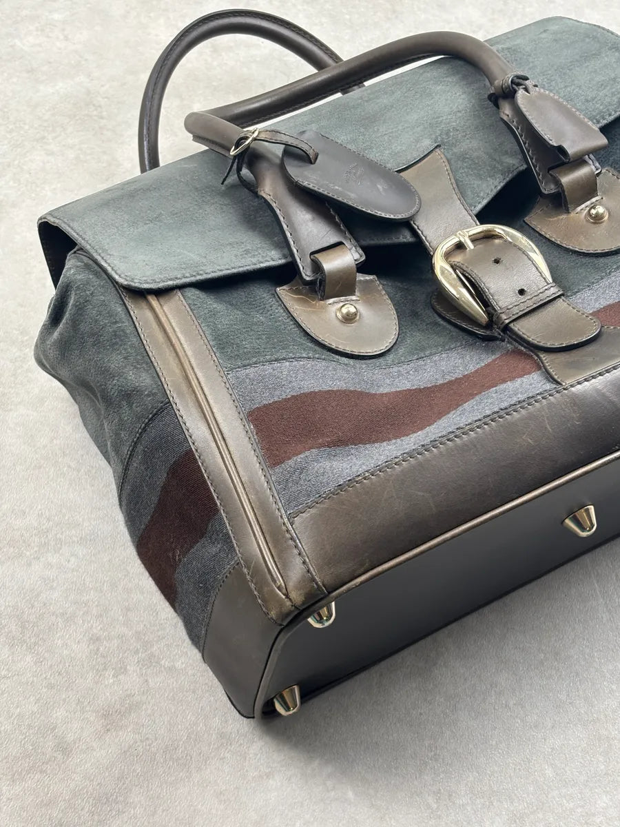 AW2011 Gucci Grey Wool Striped Handle Bag by Frida Giannini LSAJVXhS 6