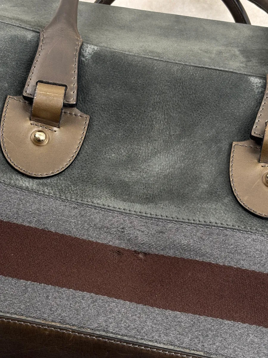 AW2011 Gucci Grey Wool Striped Handle Bag by Frida Giannini LSAJVXhS 24