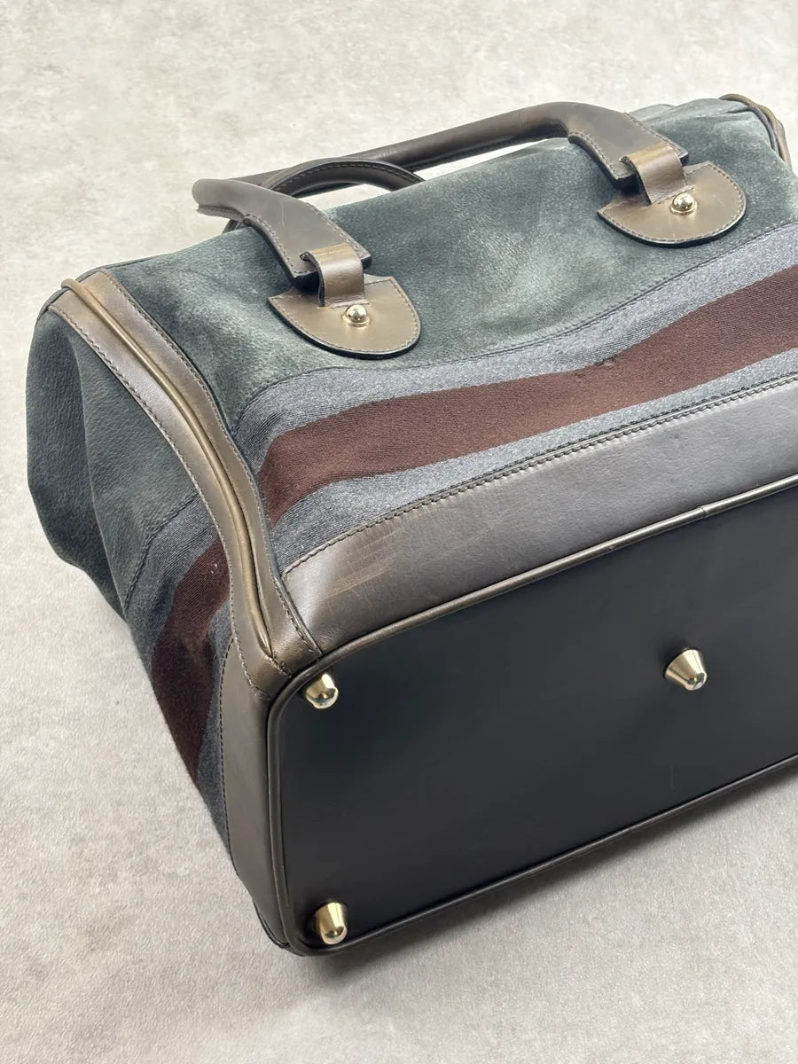 AW2011 Gucci Grey Wool Striped Handle Bag by Frida Giannini LSAJVXhS 10