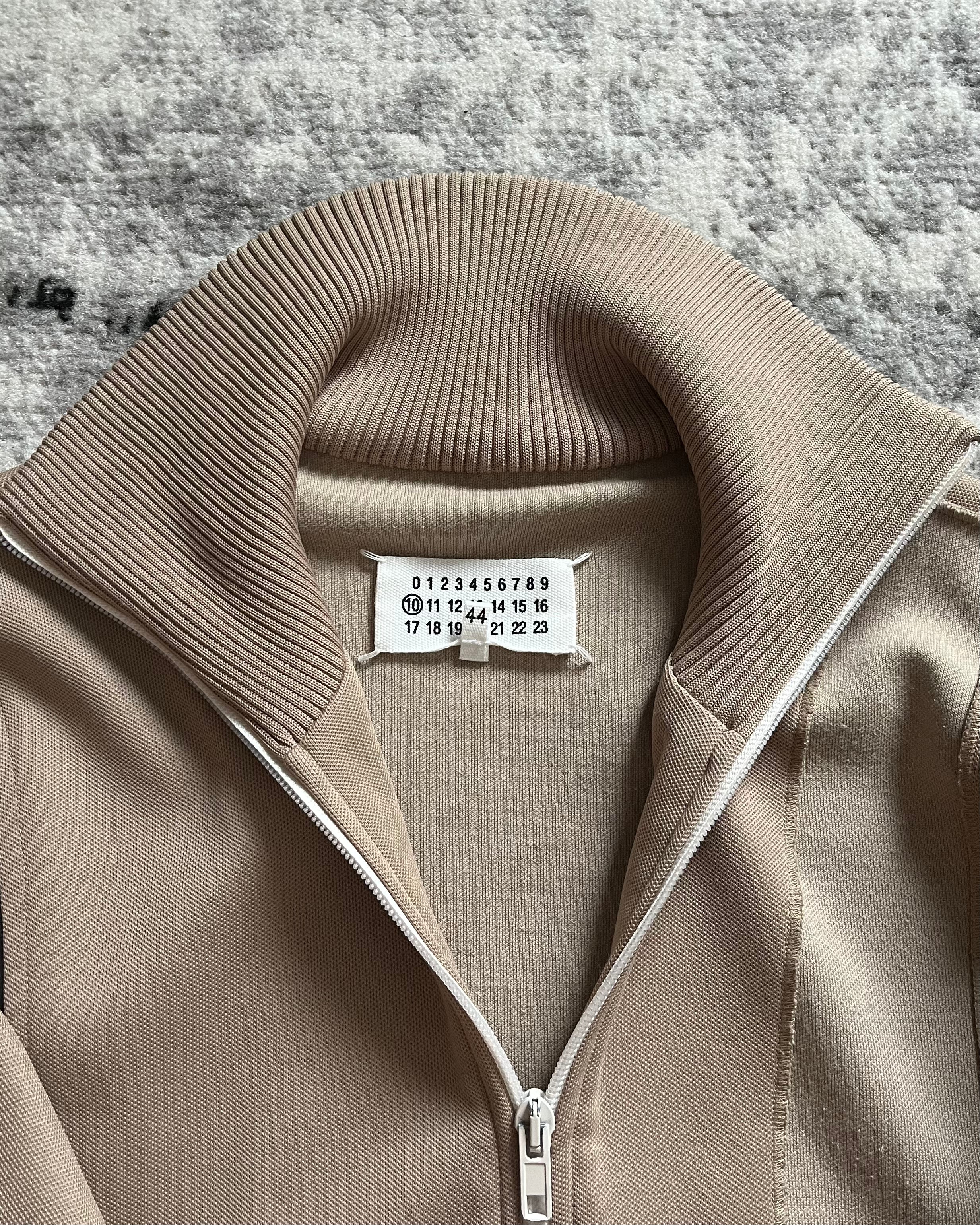 AW18 Maison Margiela Beige Patchwork Zip-Up (XS/S)