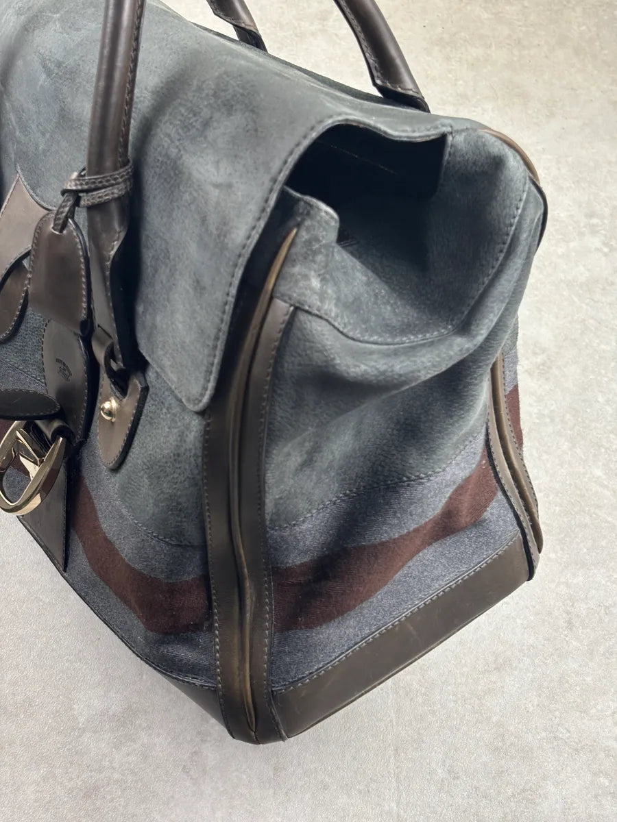 AW2011 Gucci Grey Wool Striped Handle Bag by Frida Giannini LSAJVXhS 11