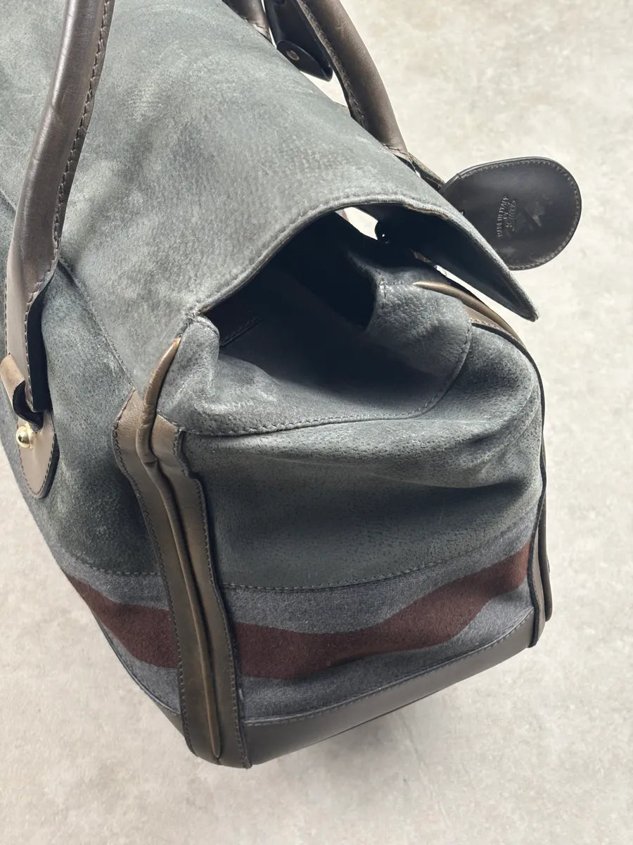 AW2011 Gucci Grey Wool Striped Handle Bag by Frida Giannini LSAJVXhS 12