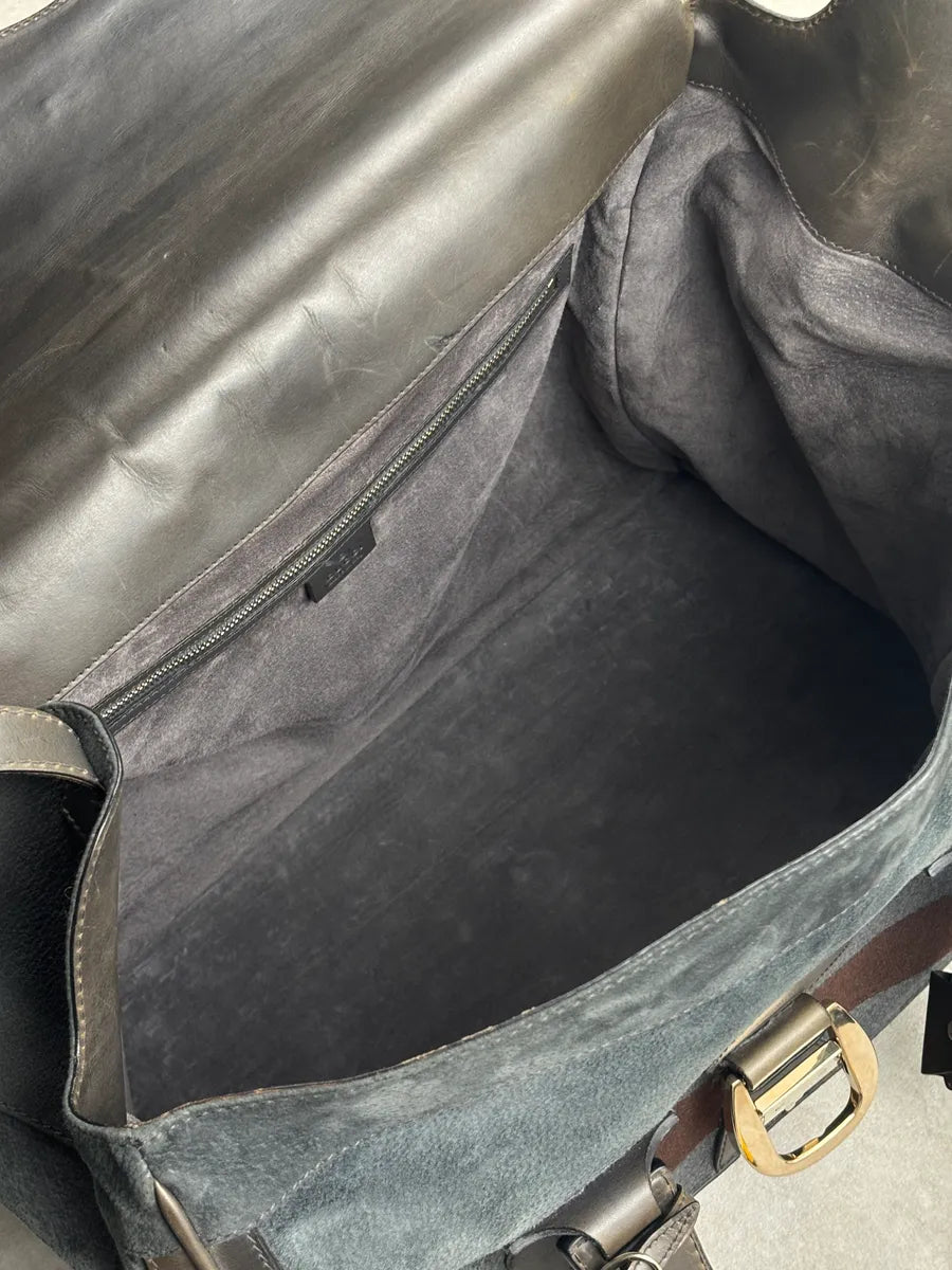 AW2011 Gucci Grey Wool Striped Handle Bag by Frida Giannini LSAJVXhS 22