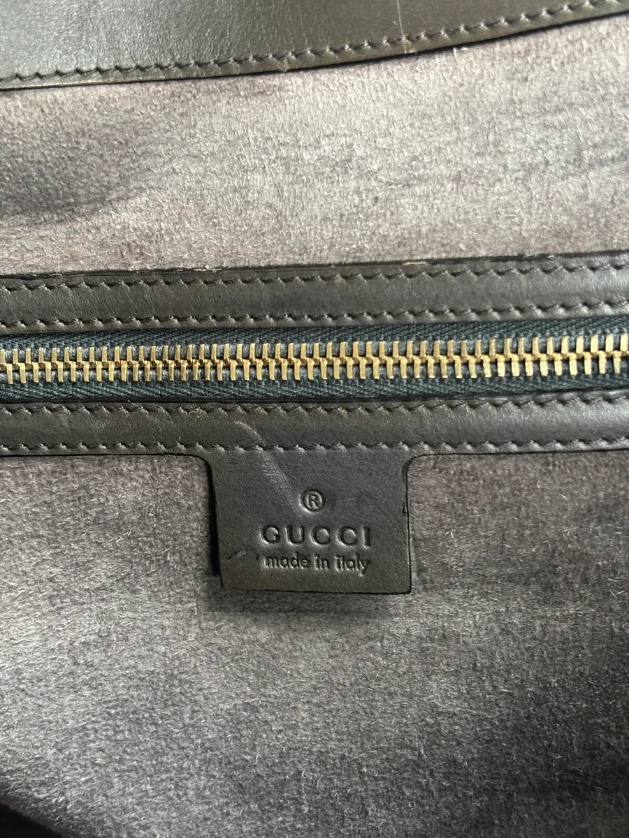 AW2011 Gucci Grey Wool Striped Handle Bag by Frida Giannini LSAJVXhS 30