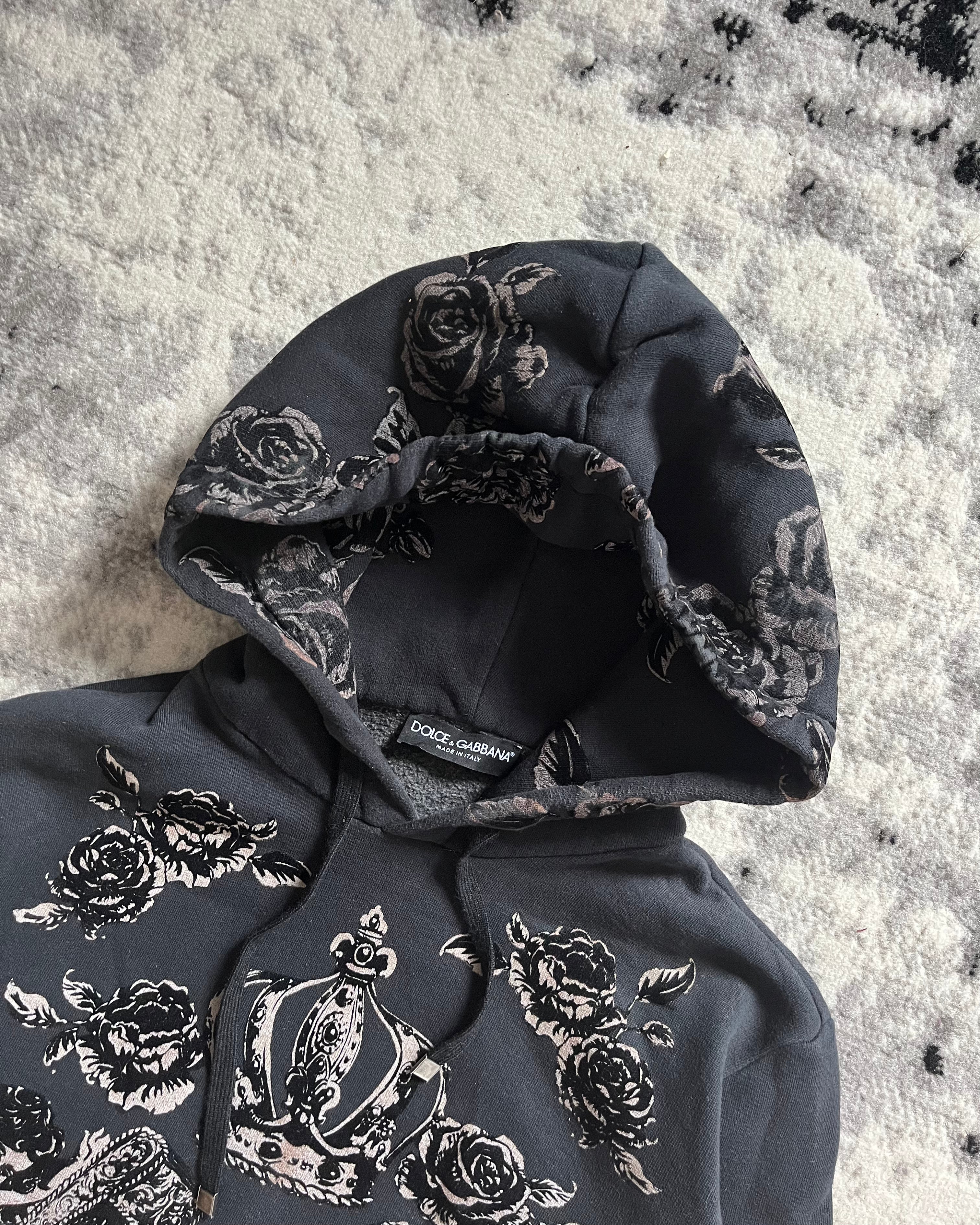 00s Dolce & Gabbana Royal Grey Primea Linea Relief Hoodie (M/L 00s Dolce & Gabbana Royal Grey Primea Linea Relief Hoodie (M/L