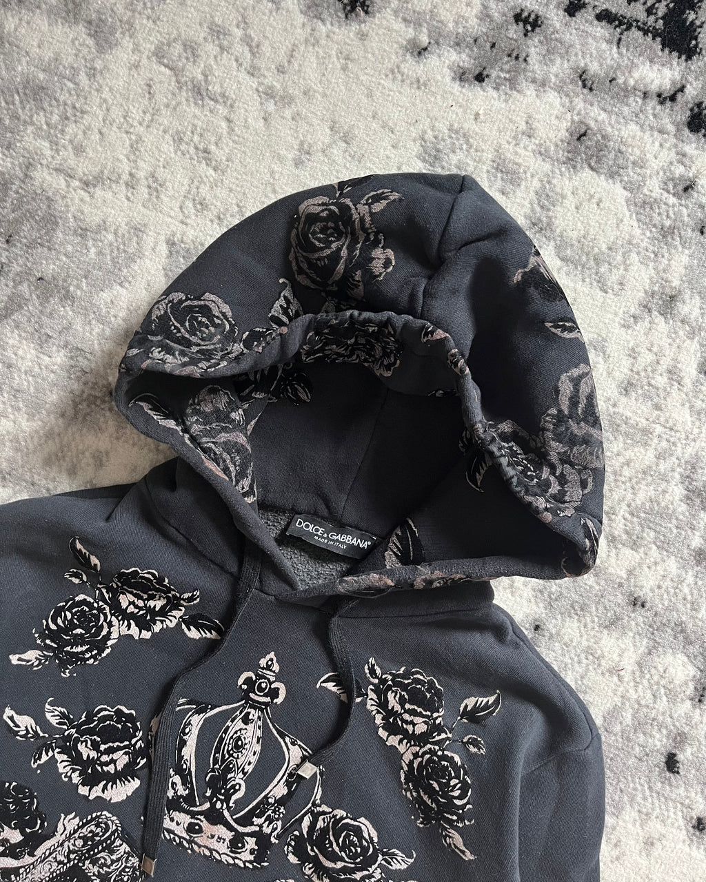 00s ドルチェ&amp;ガッバーナ ロイヤルグレー プリメア リネア レリーフ パーカー (M/L)