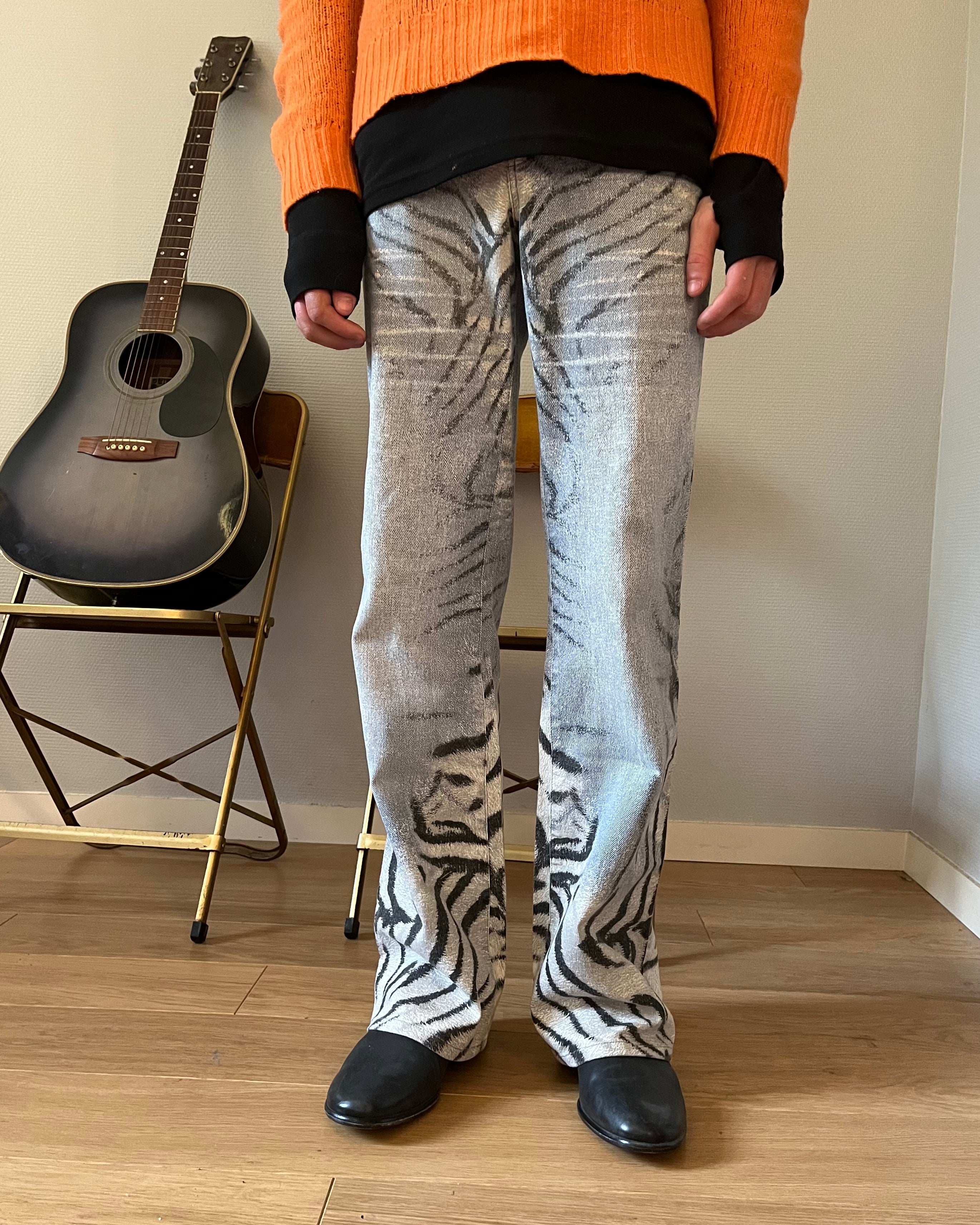 00s Just Cavalli ゼブラ サベージ パンツ (M) 