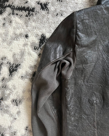 Rick Owens Archive Brut Leather Hybride Jacket (XS)