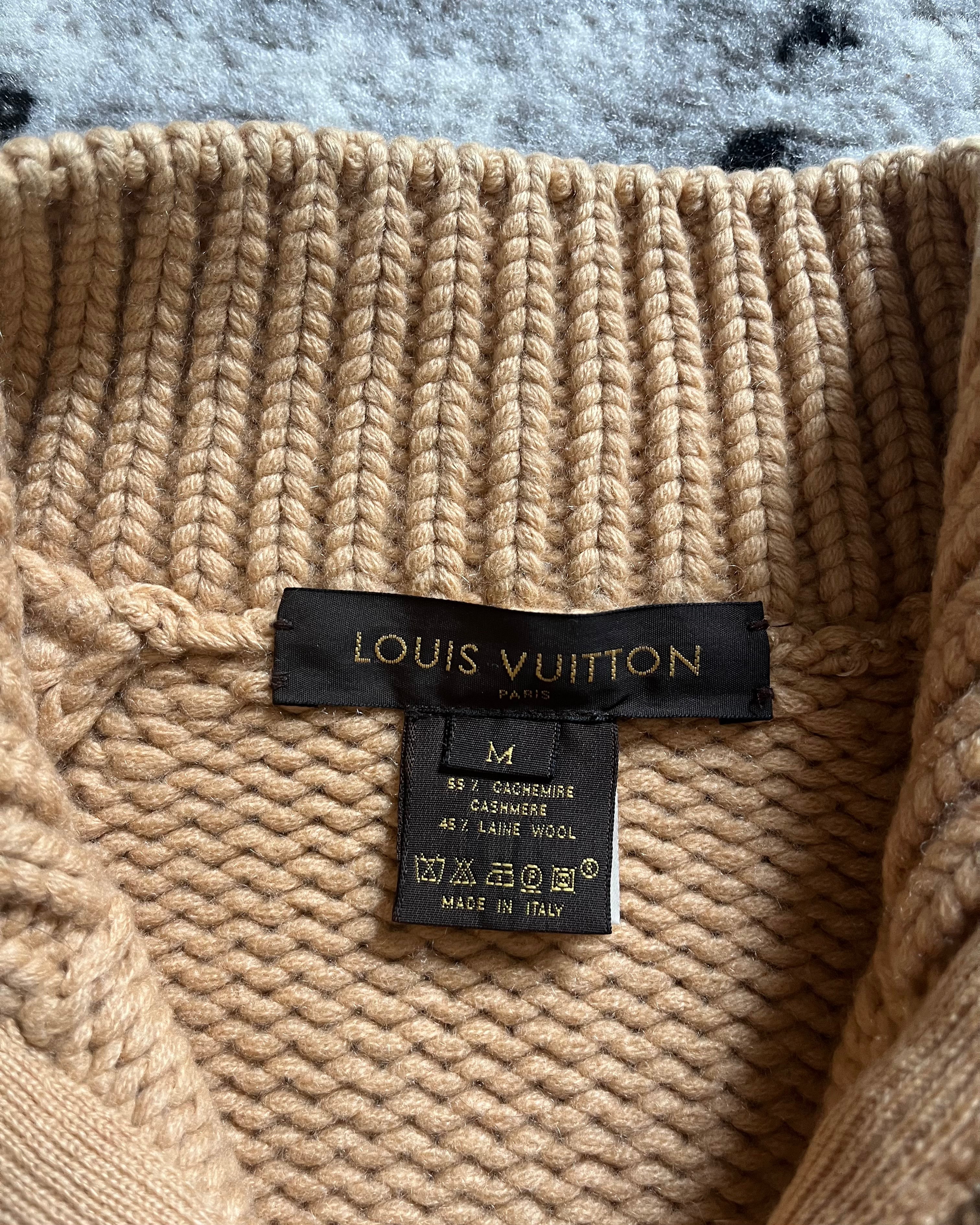 Louis Vuitton Beige Cashmere-Wool Zip-Up (XS/S)