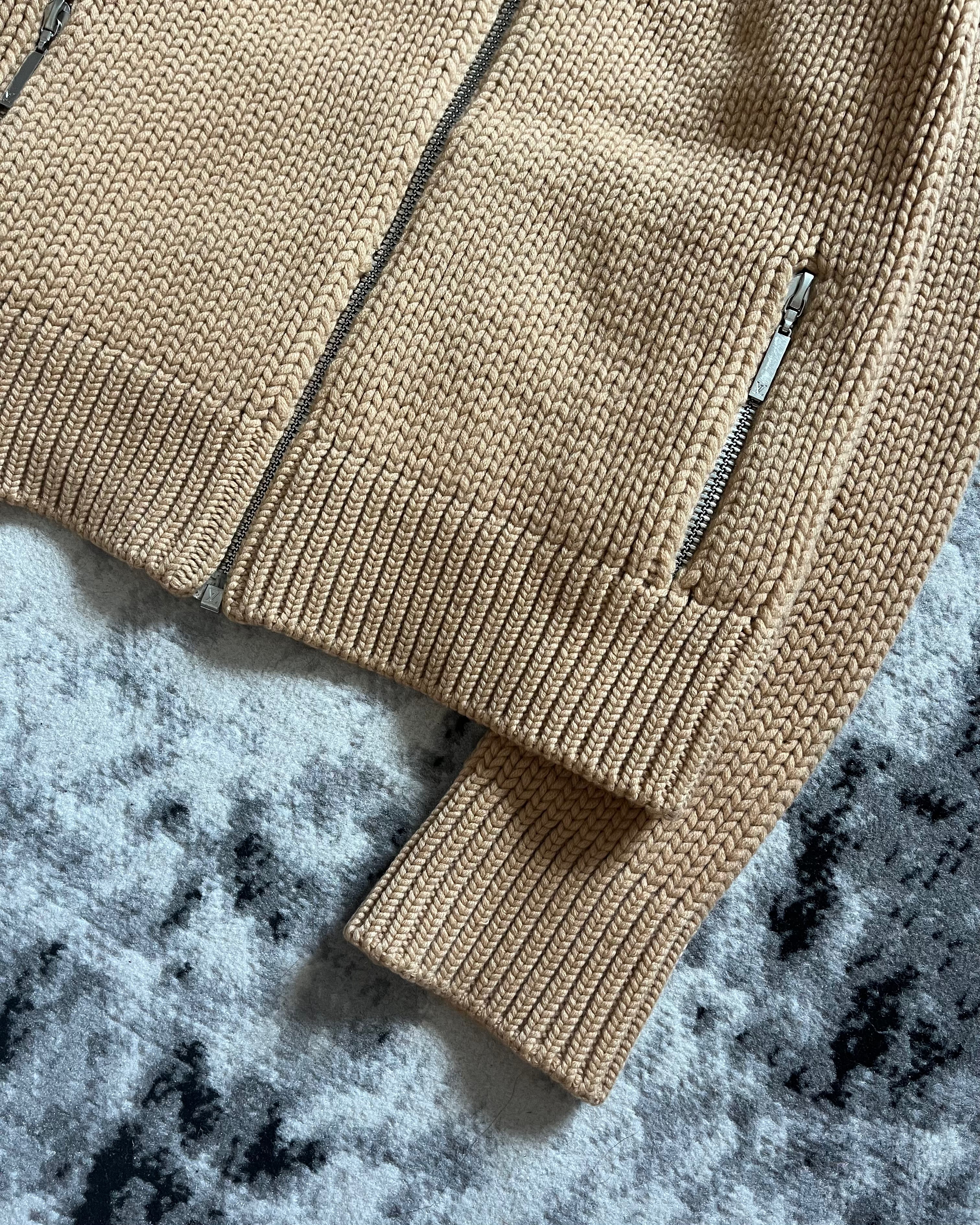 Louis Vuitton Beige Cashmere-Wool Zip-Up (XS/S)