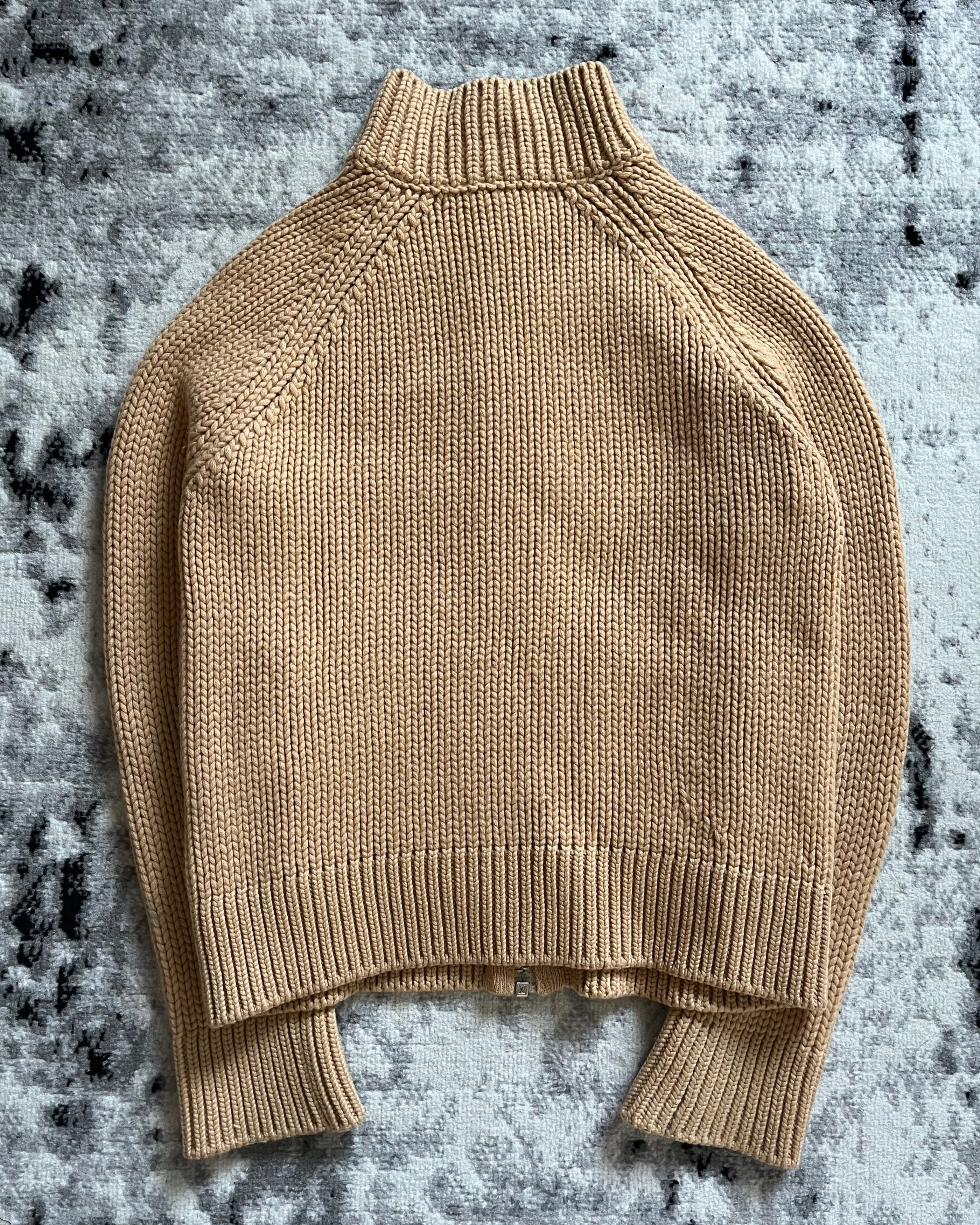 Louis Vuitton Beige Cashmere-Wool Zip-Up (XS/S)