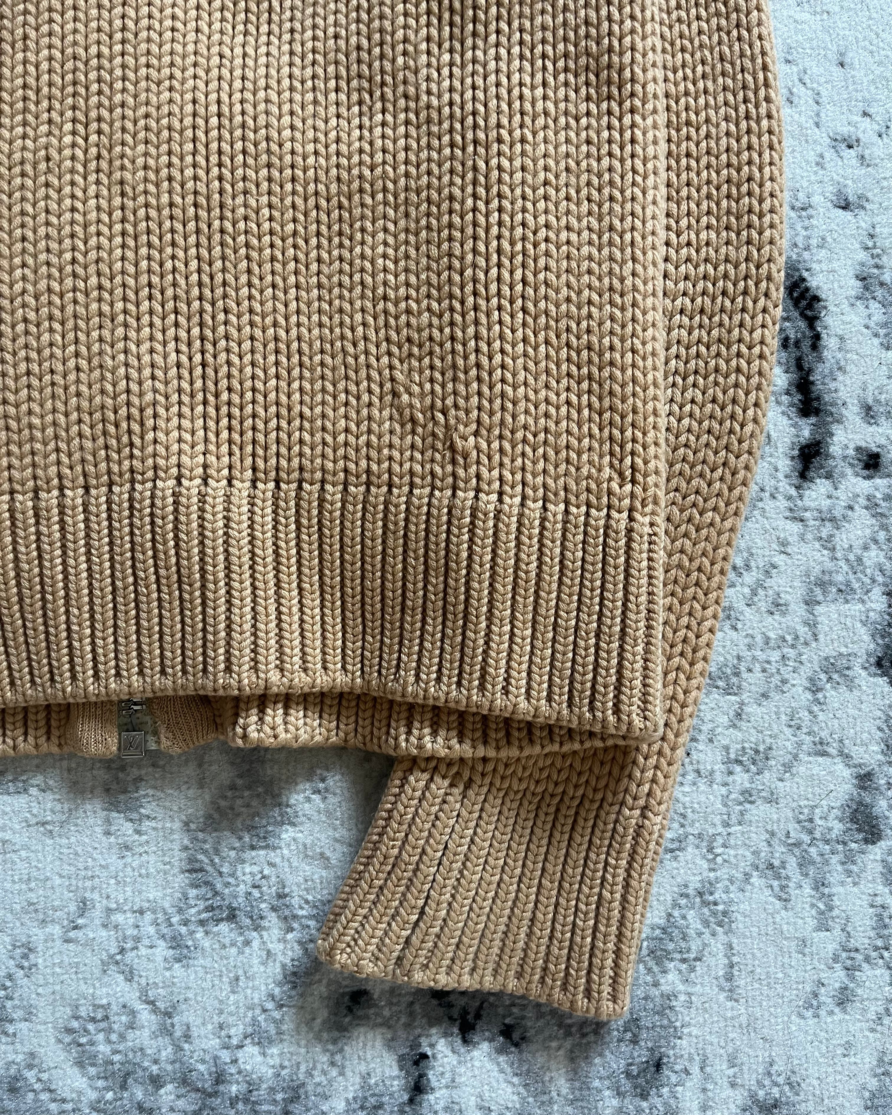 Louis Vuitton Beige Cashmere-Wool Zip-Up (XS/S)