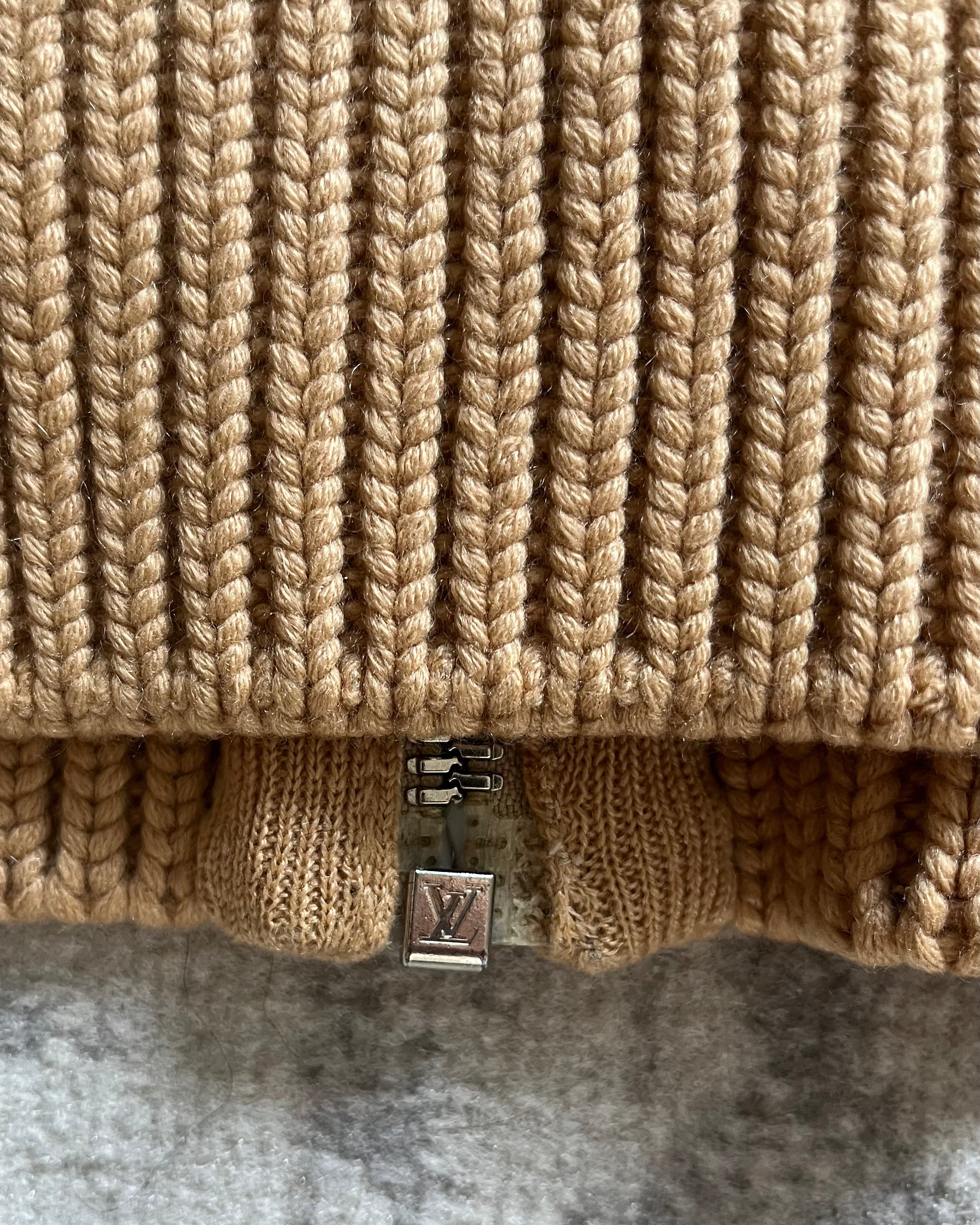 Louis Vuitton Beige Cashmere-Wool Zip-Up (XS/S)