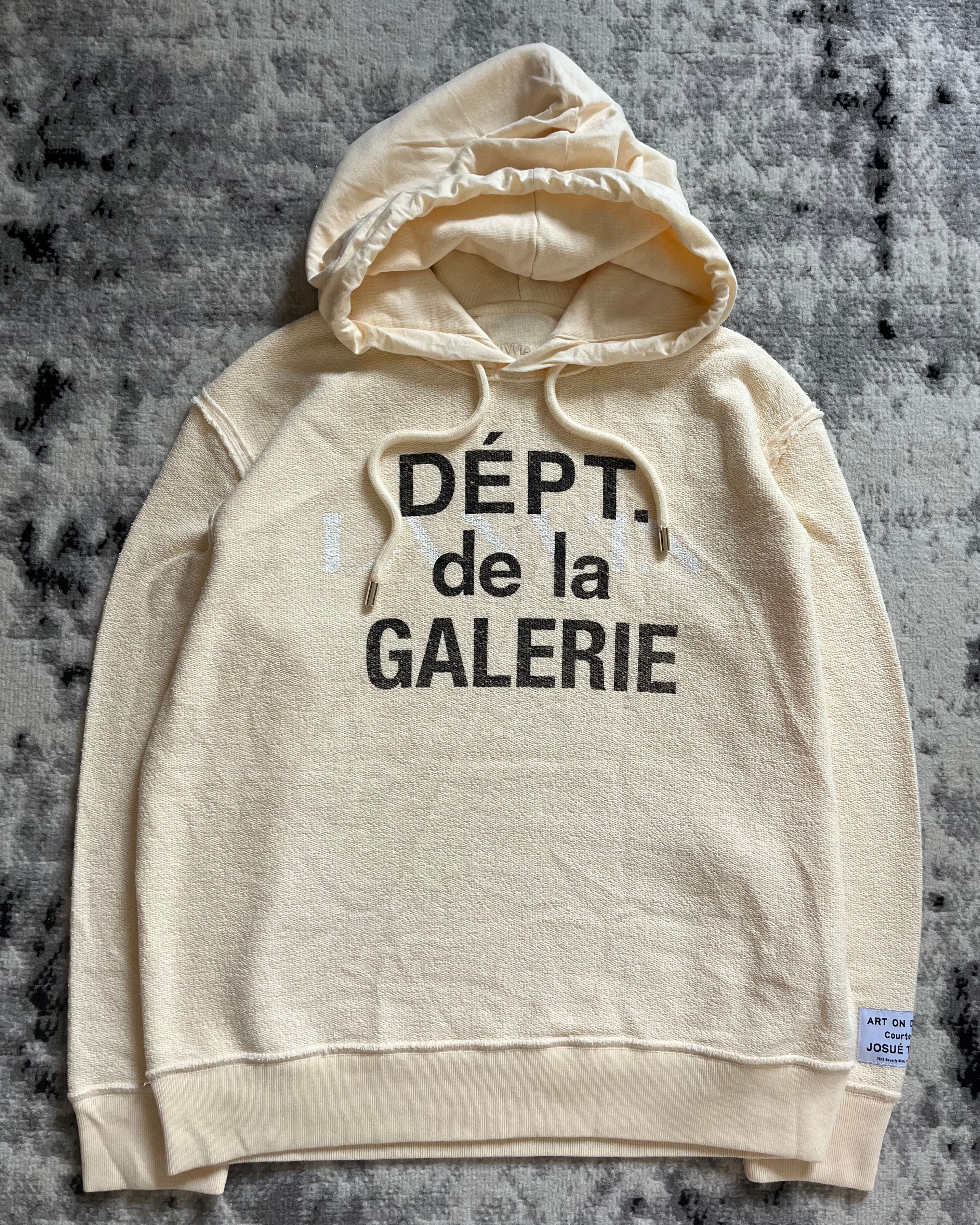 Gallery Dept x Lanvin Beige Logo Hoodie (L)