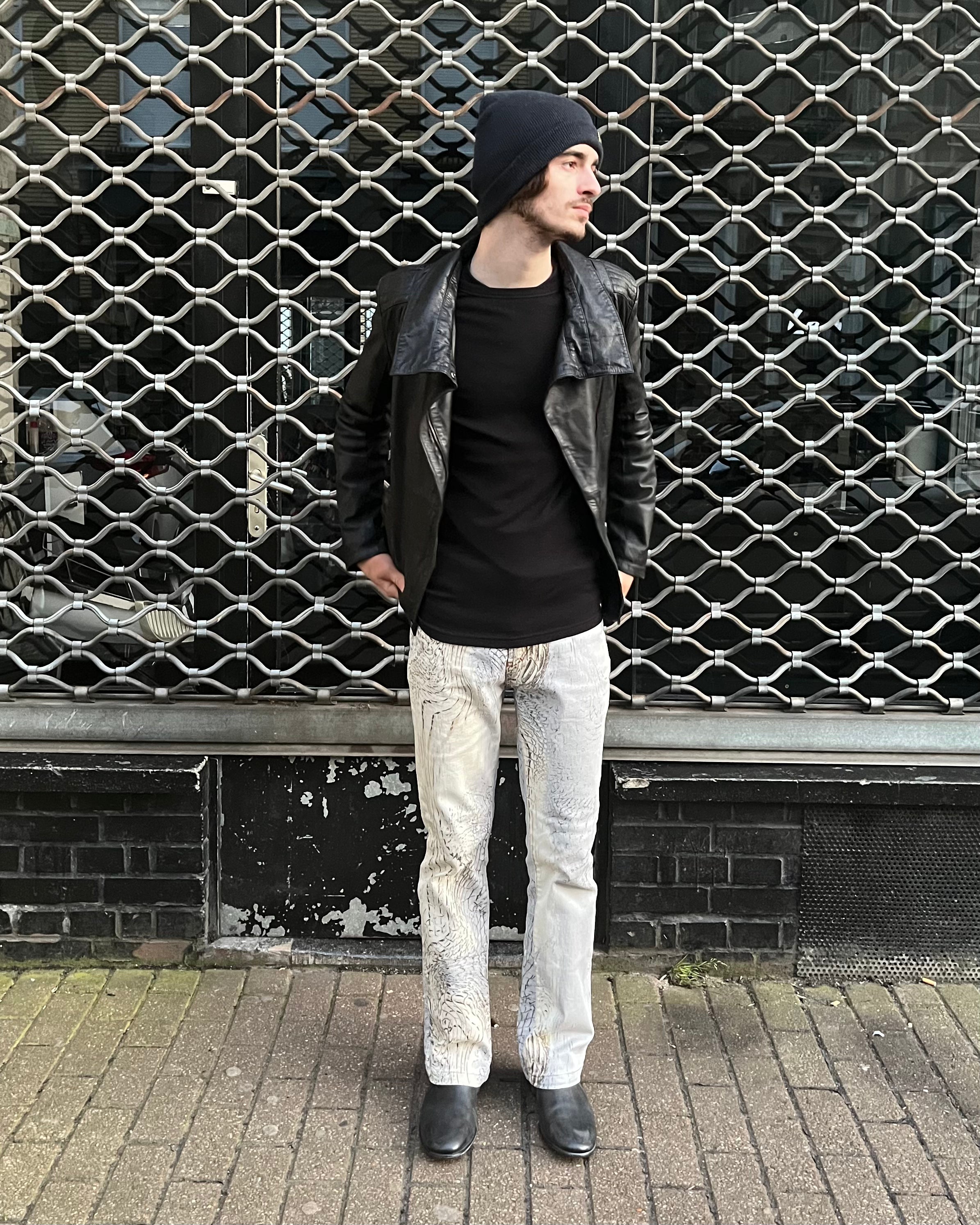 2002 Just Cavalli Natural Eroded Pants (S)