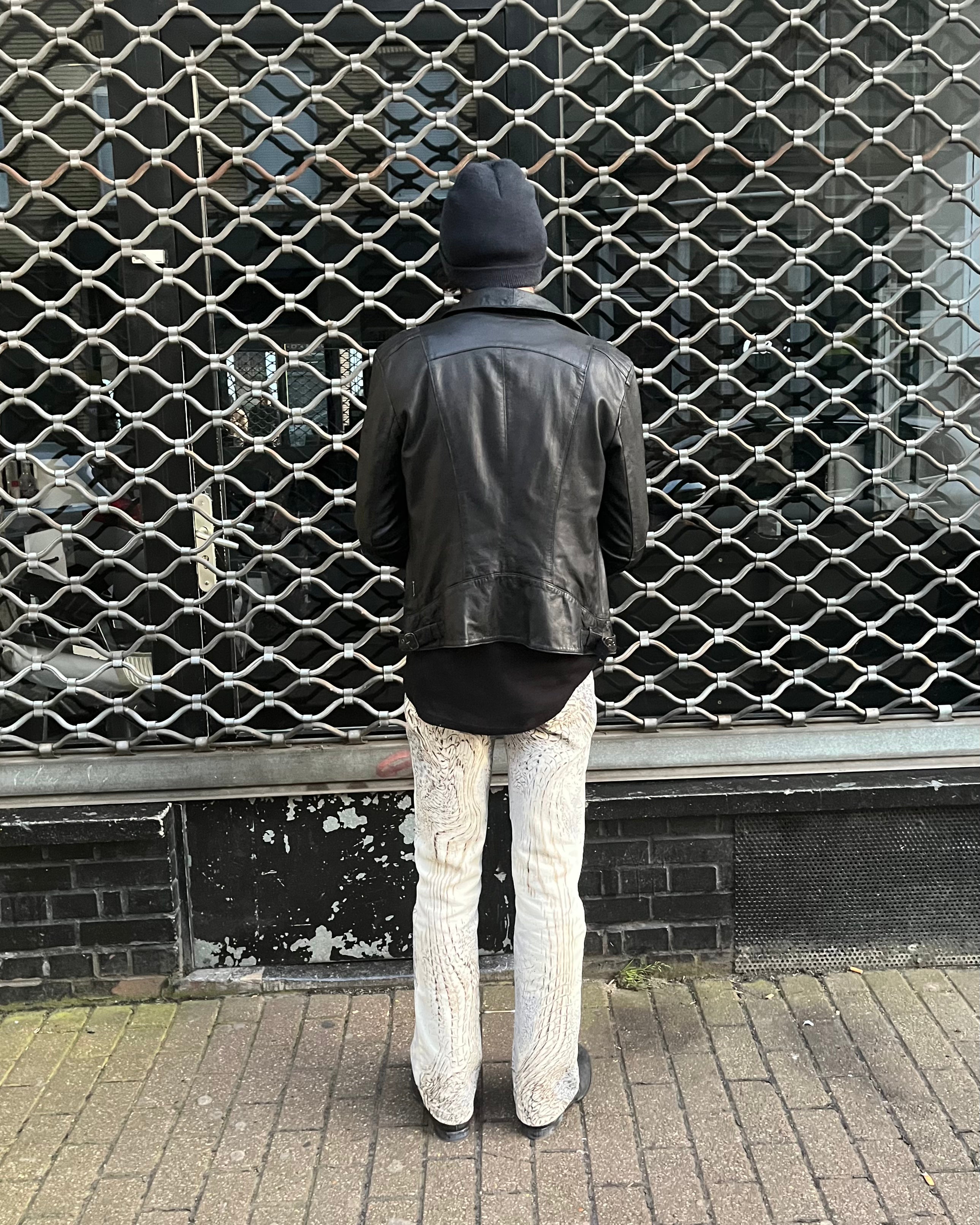 2002 Just Cavalli Natural Eroded Pants (S)