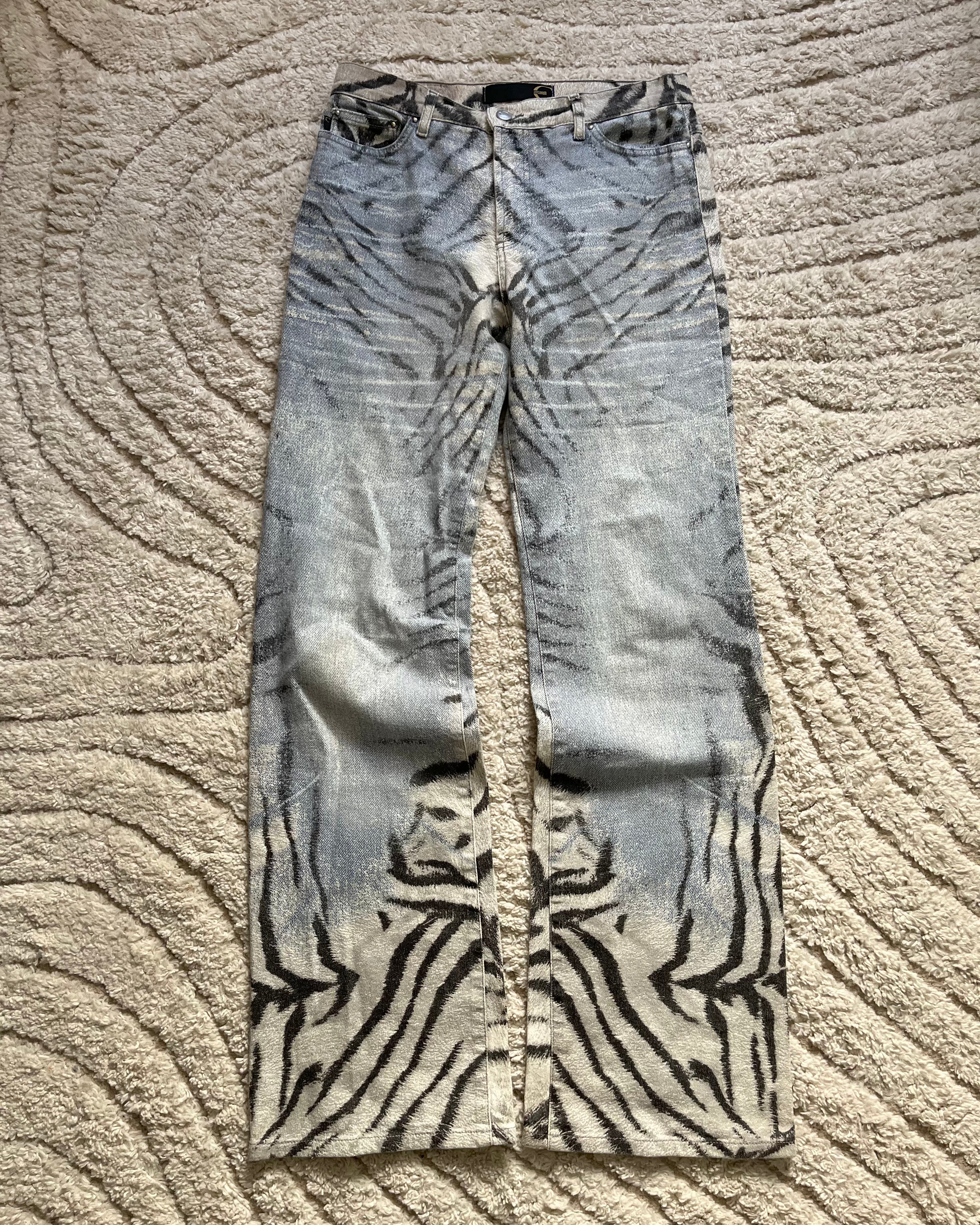 00s Just Cavalli ゼブラ サベージ パンツ (M) 