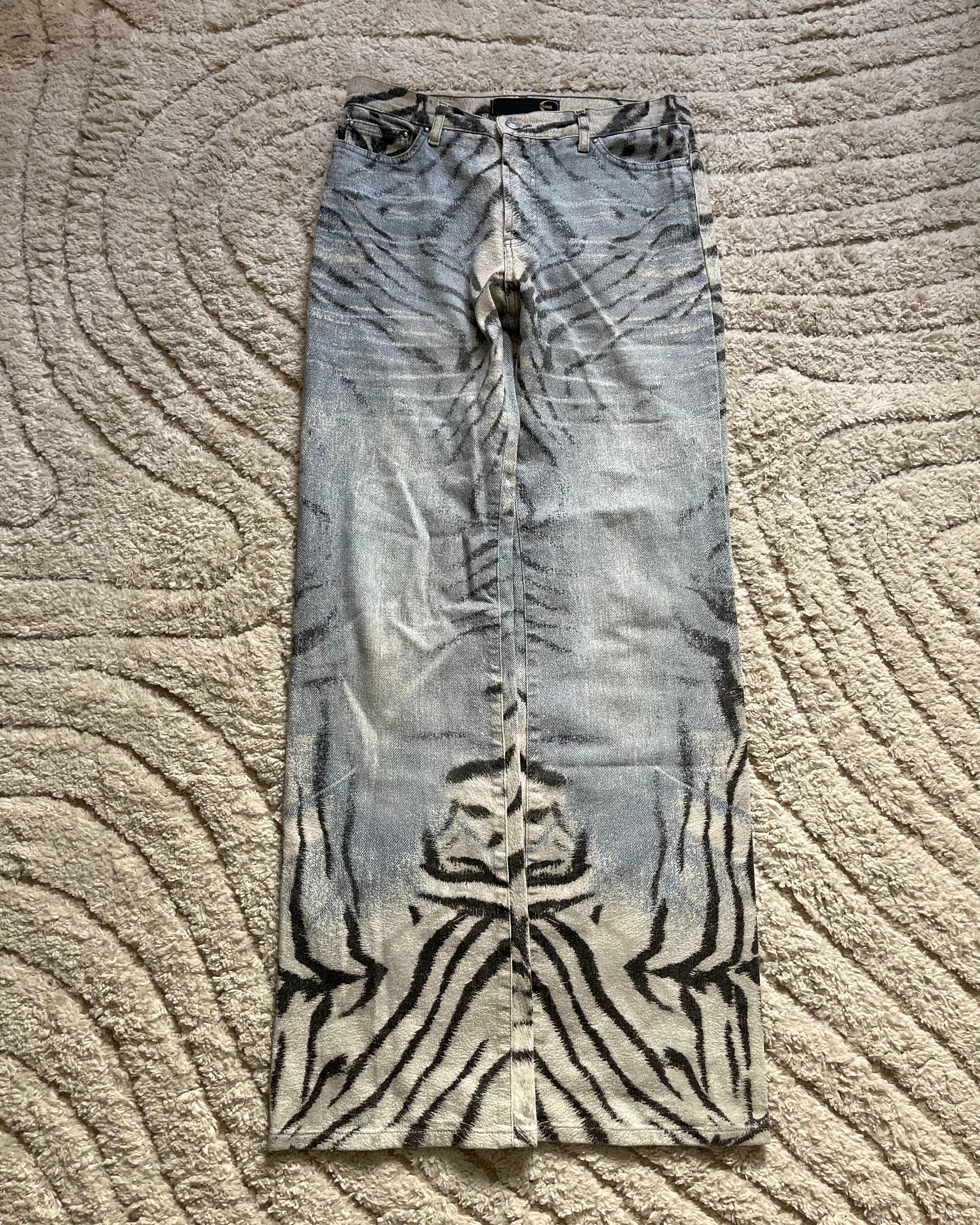 00s Just Cavalli ゼブラ サベージ パンツ (M) 