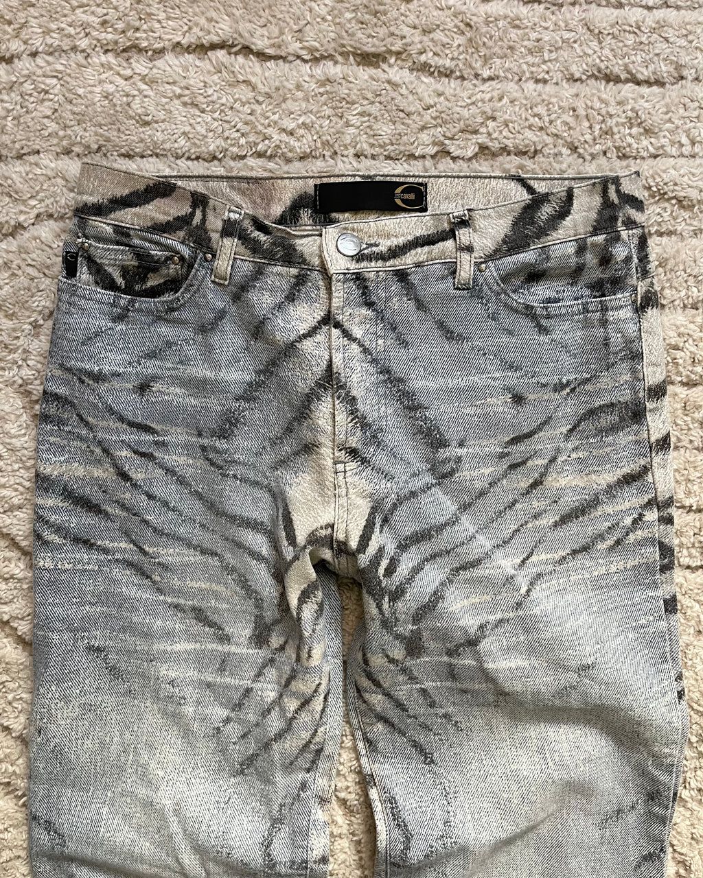 00s Just Cavalli ゼブラ サベージ パンツ (M) 