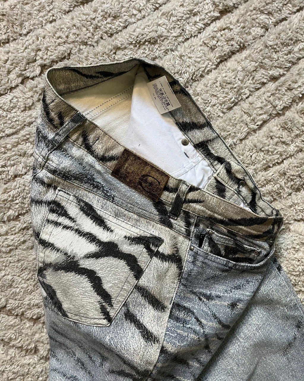 00s Just Cavalli ゼブラ サベージ パンツ (M) 