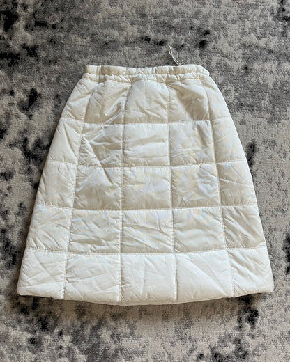 AW00 Chanel Ski Puffer White Skirt (XS/S)