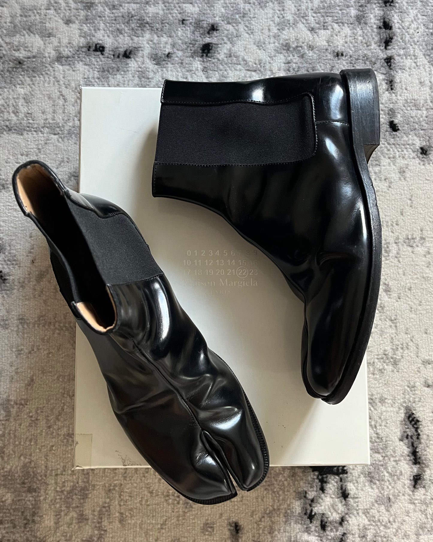 Maison Margiela Tabi High Leather Black (45eu/11us)