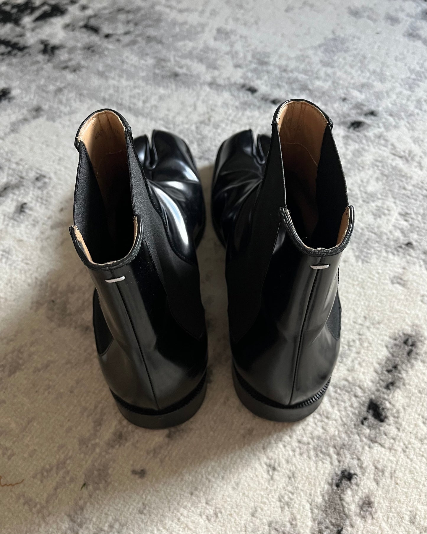 Maison Margiela Tabi High Leather Black (45eu/11us)