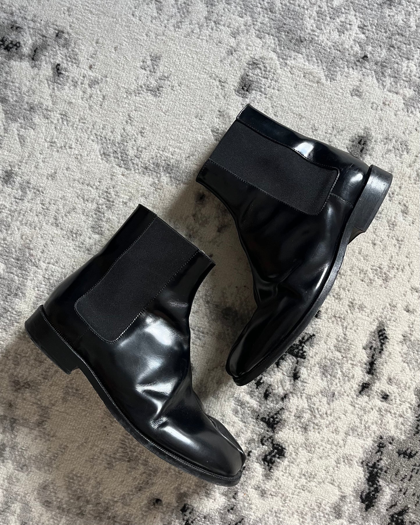 Maison Margiela Tabi High Leather Black (45eu/11us)